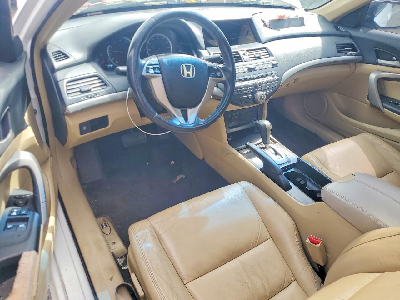 2009 Honda Accord Exl White vin: 1HGCS12819A024333