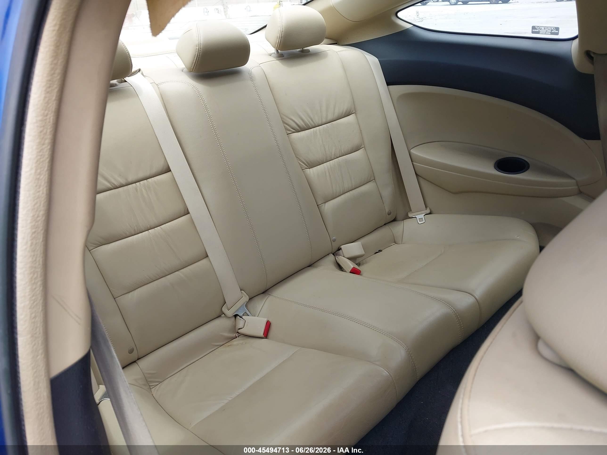 2008 Honda Accord 2.4 Ex-l Blue vin: 1HGCS12828A012853