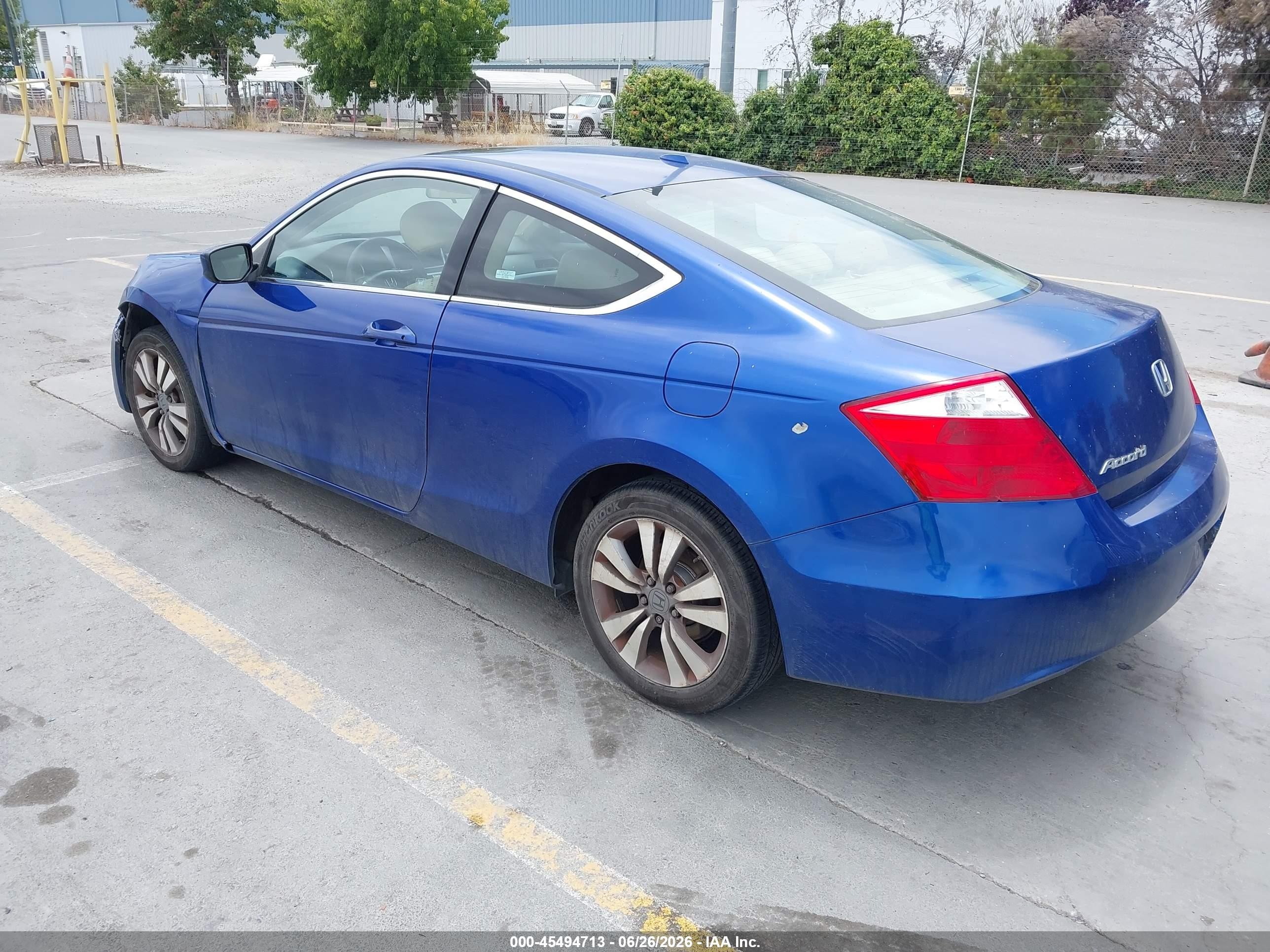 2008 Honda Accord 2.4 Ex-l Blue vin: 1HGCS12828A012853
