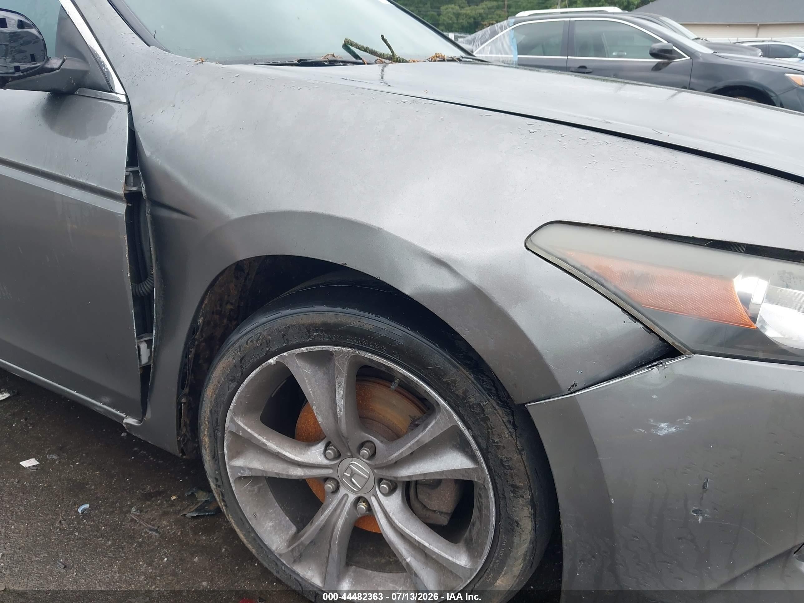 2008 Honda Accord 2.4 Ex-l Gray vin: 1HGCS12838A004910