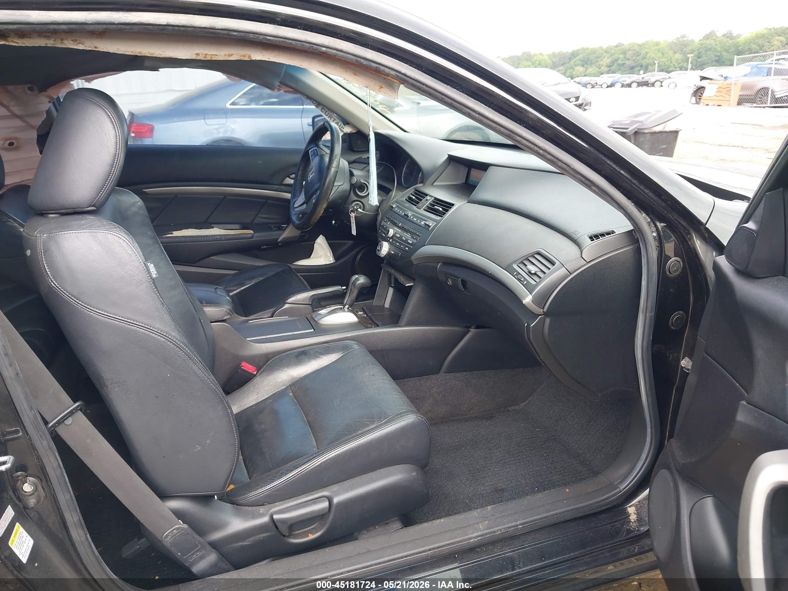 2008 Honda Accord 2.4 Ex-l Black vin: 1HGCS12848A005337
