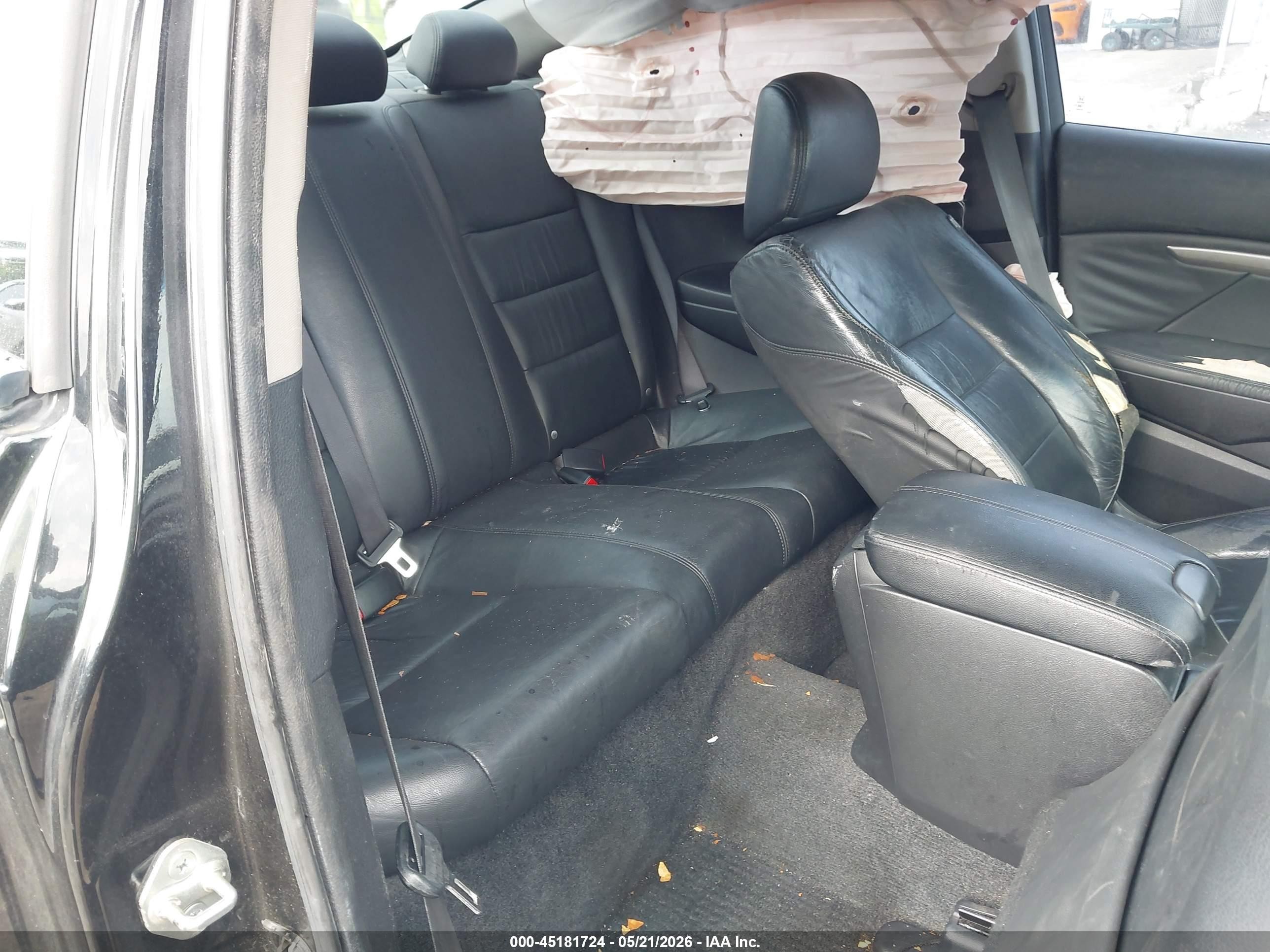 2008 Honda Accord 2.4 Ex-l Black vin: 1HGCS12848A005337