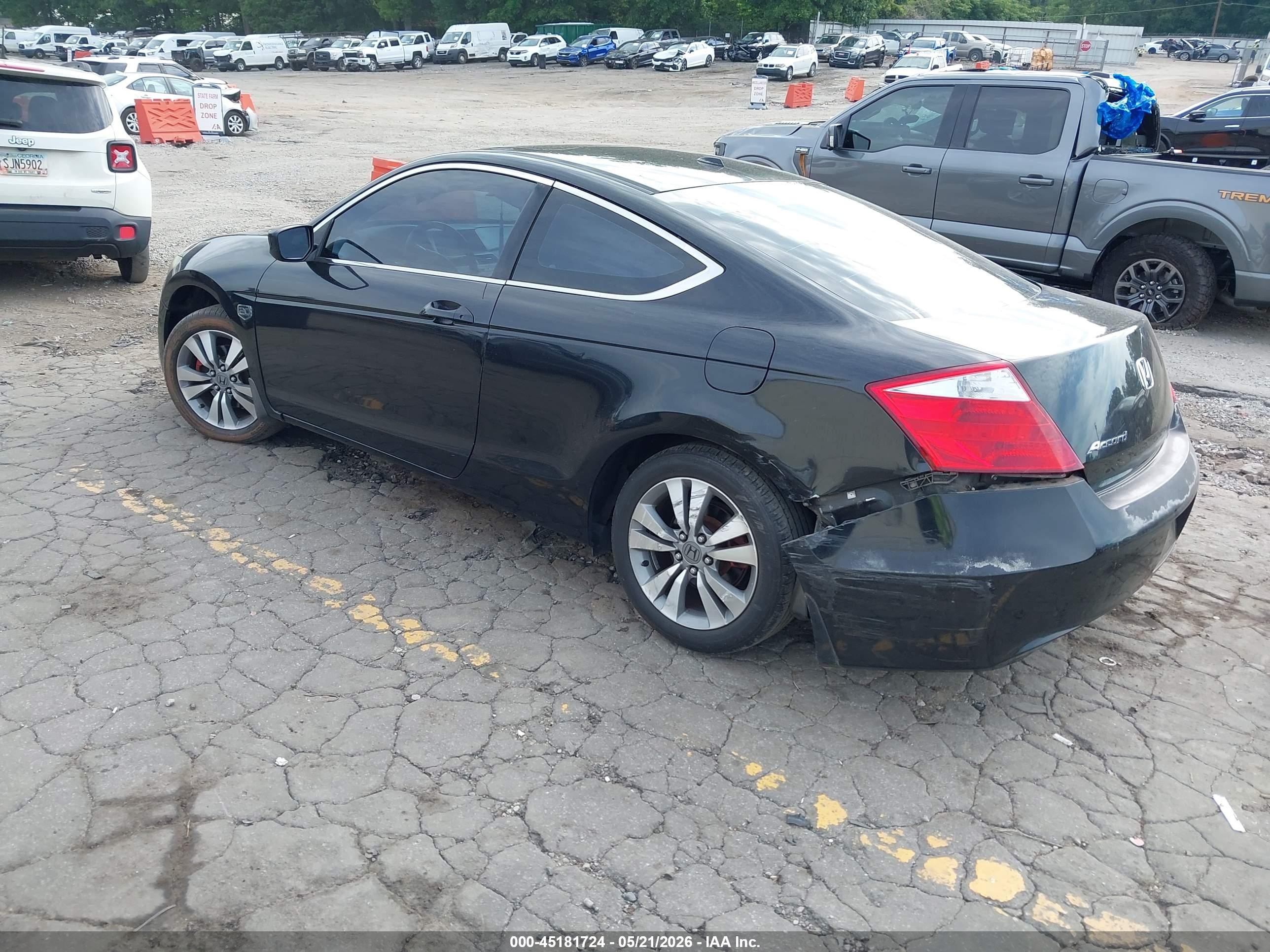 2008 Honda Accord 2.4 Ex-l Black vin: 1HGCS12848A005337