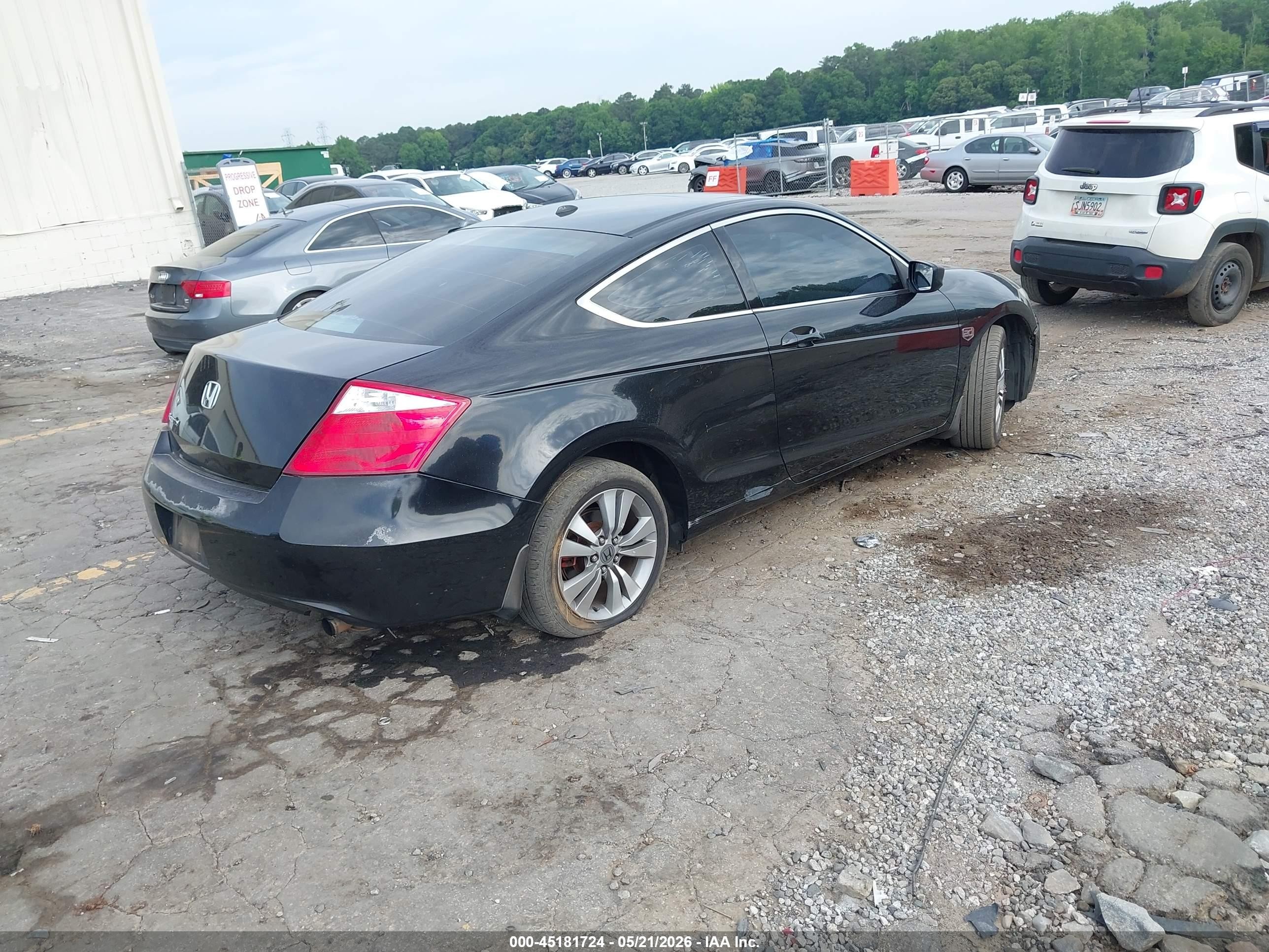 2008 Honda Accord 2.4 Ex-l Black vin: 1HGCS12848A005337