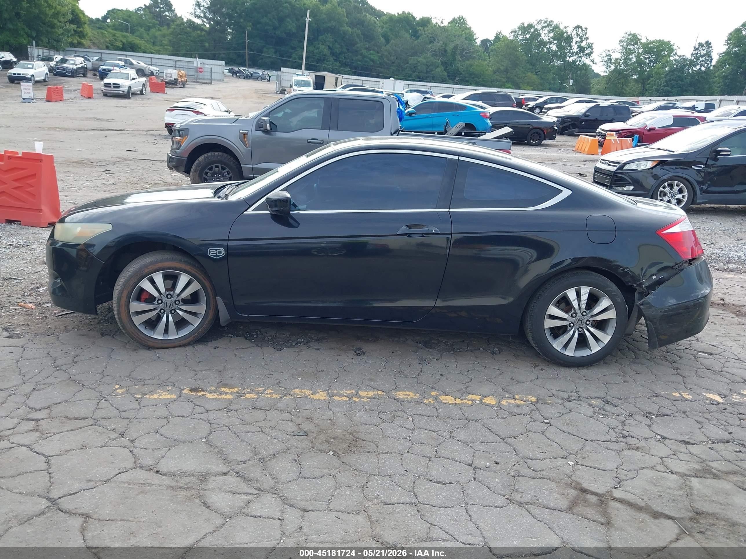2008 Honda Accord 2.4 Ex-l Black vin: 1HGCS12848A005337