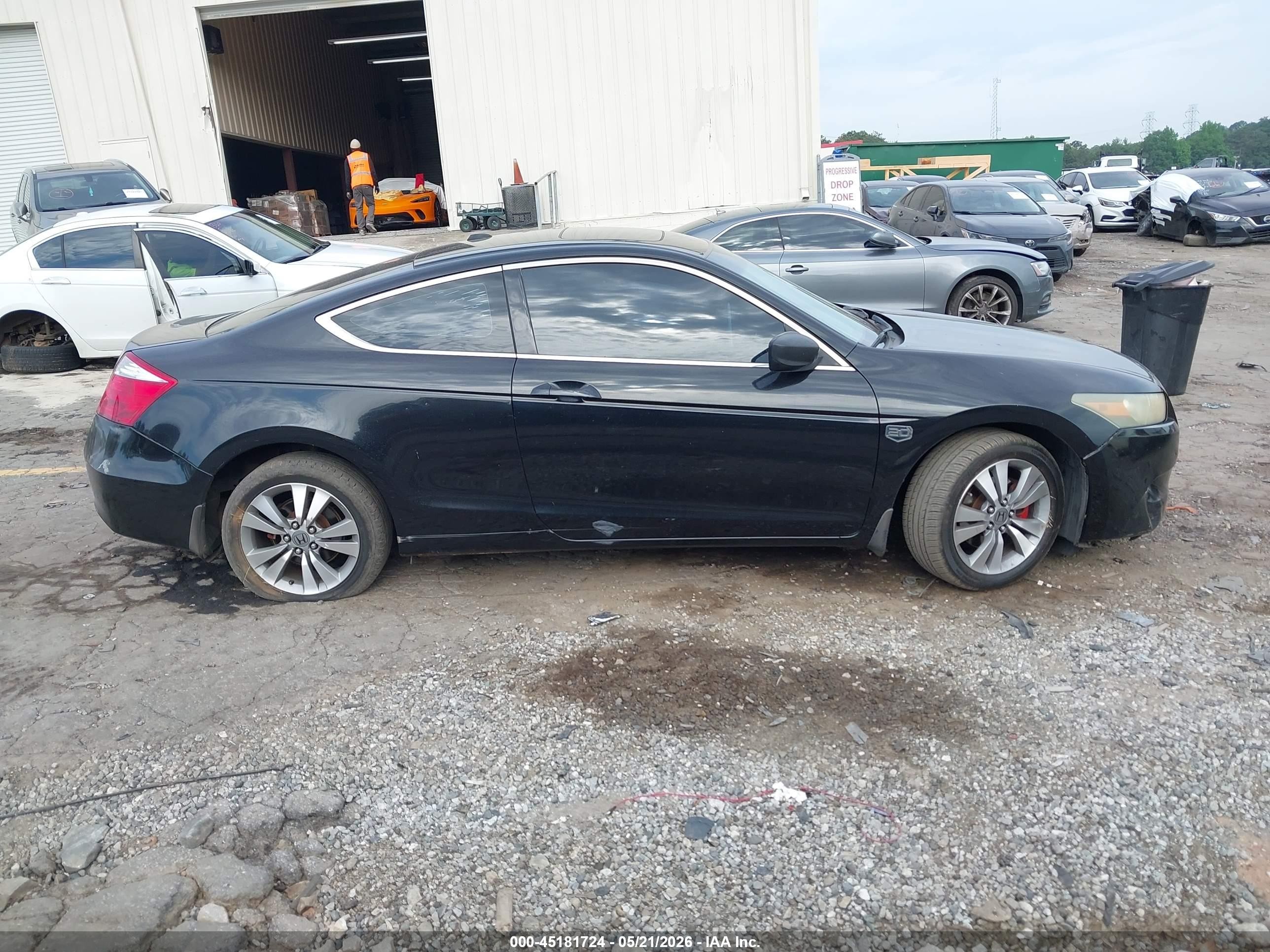 2008 Honda Accord 2.4 Ex-l Black vin: 1HGCS12848A005337