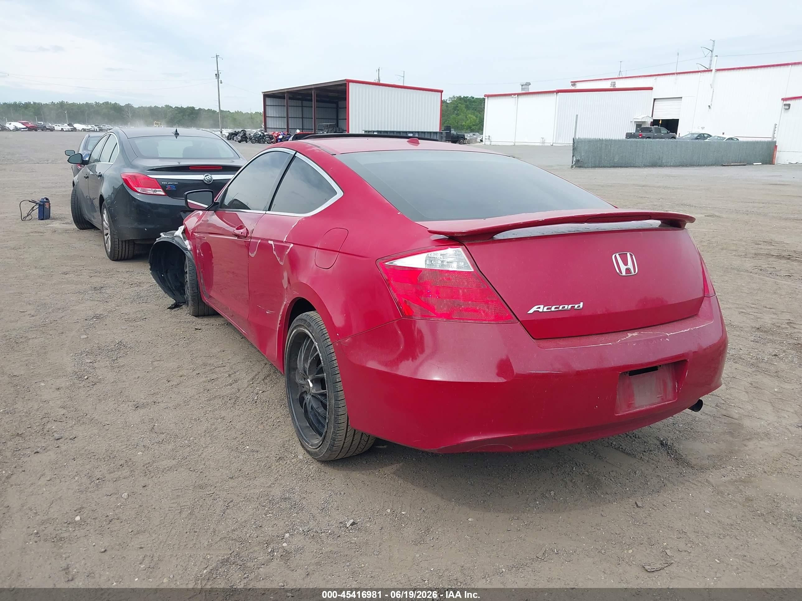 2008 Honda Accord 2.4 Ex-l Red vin: 1HGCS12848A010473