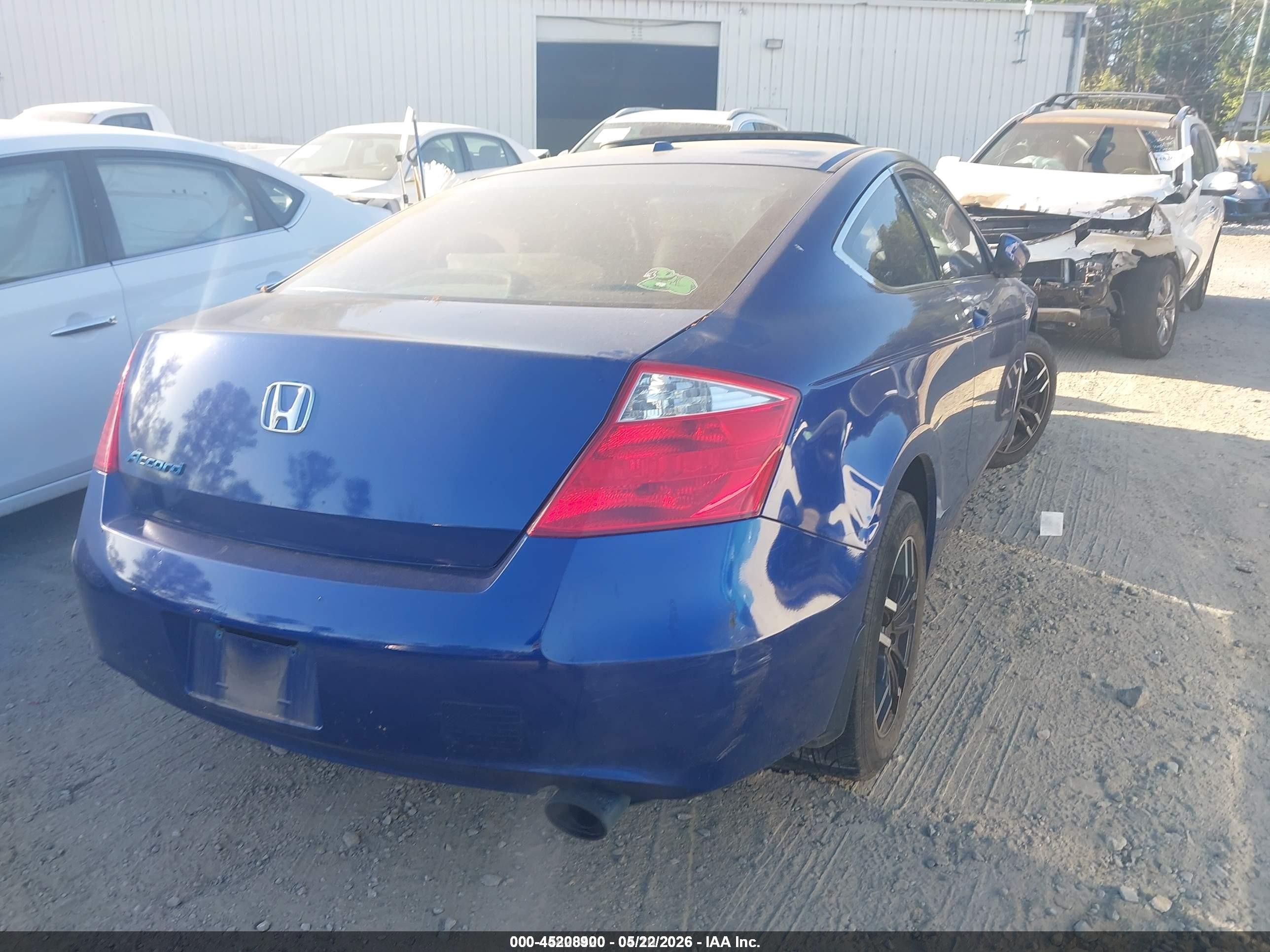 2008 Honda Accord 2.4 Ex-l Blue vin: 1HGCS12848A014748