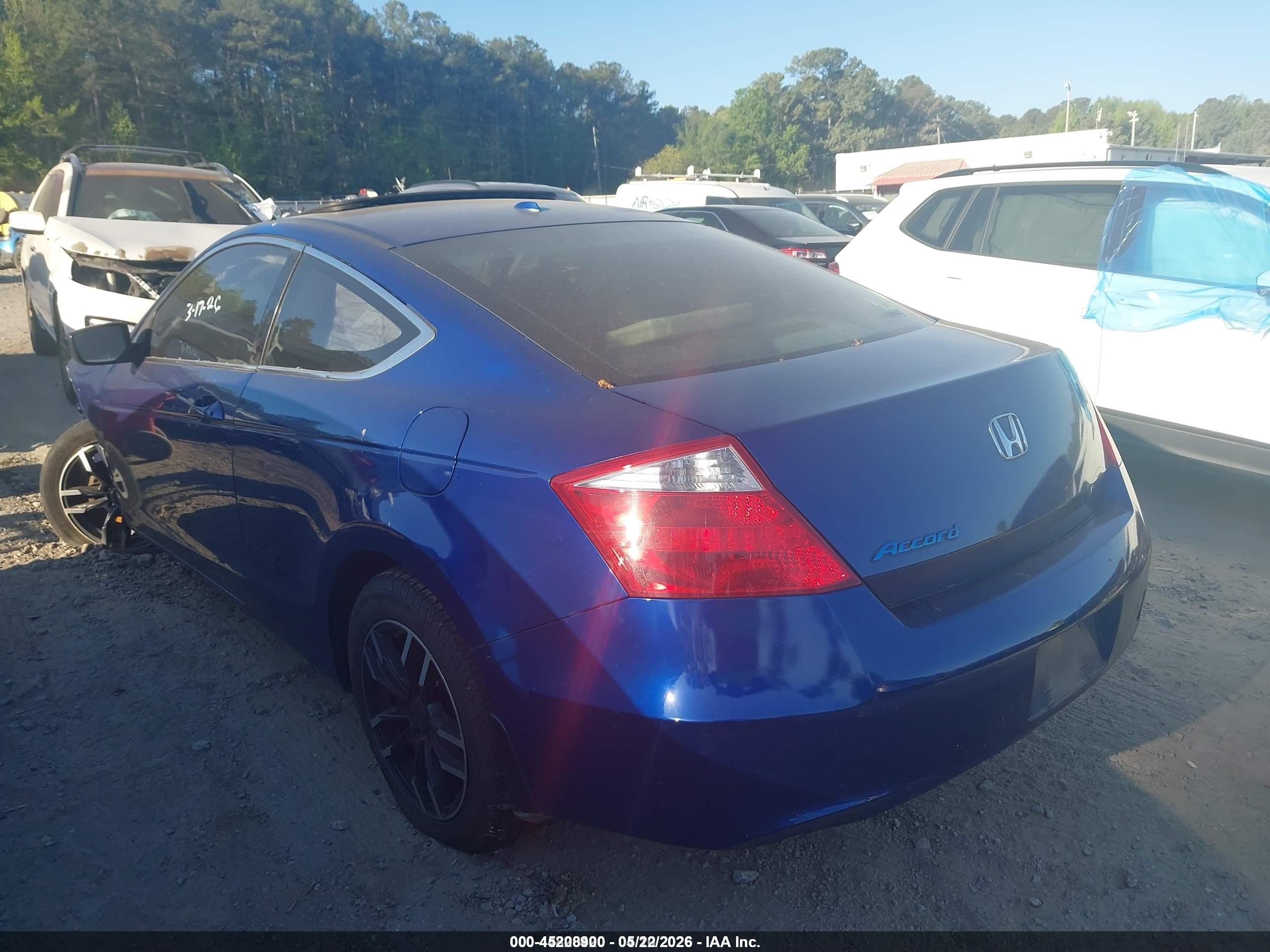 2008 Honda Accord 2.4 Ex-l Blue vin: 1HGCS12848A014748