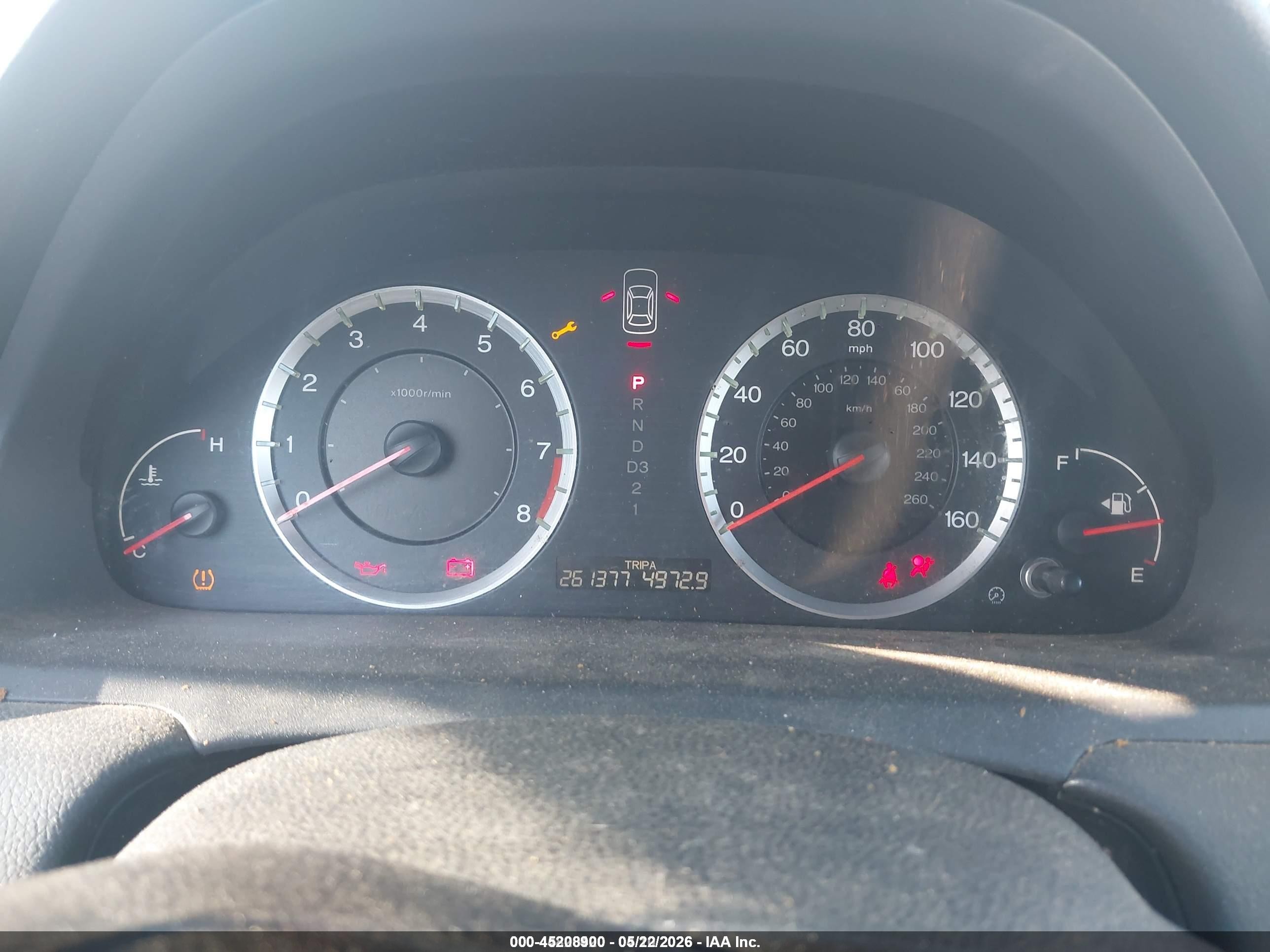 2008 Honda Accord 2.4 Ex-l Blue vin: 1HGCS12848A014748