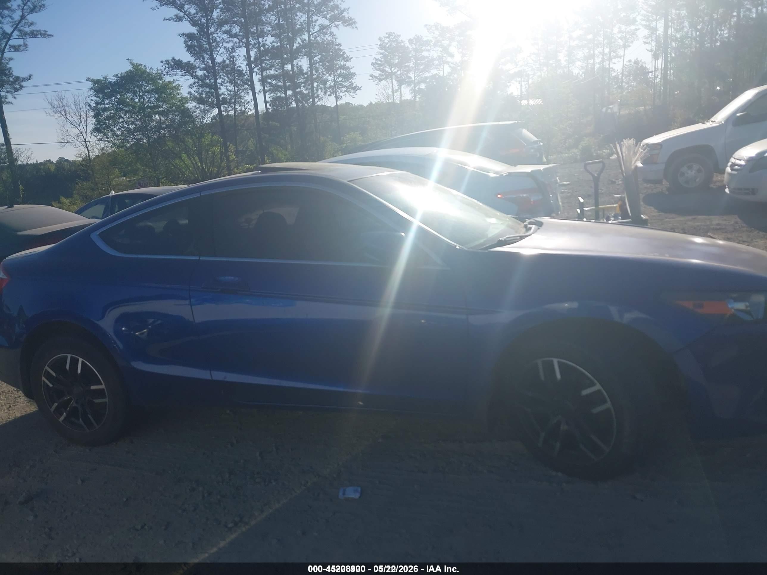 2008 Honda Accord 2.4 Ex-l Blue vin: 1HGCS12848A014748