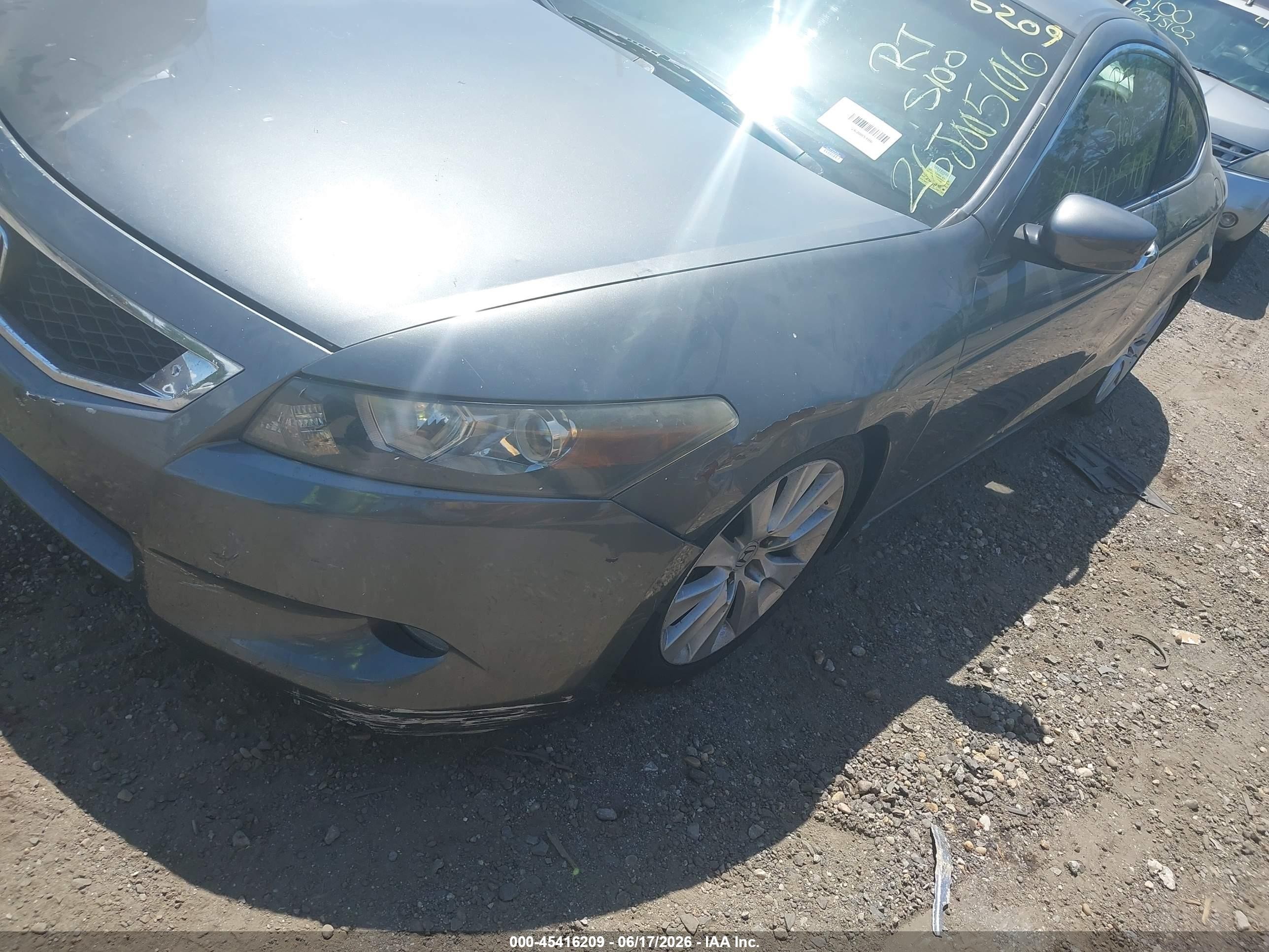 2008 Honda Accord 2.4 Ex-l Gray vin: 1HGCS12848A020629
