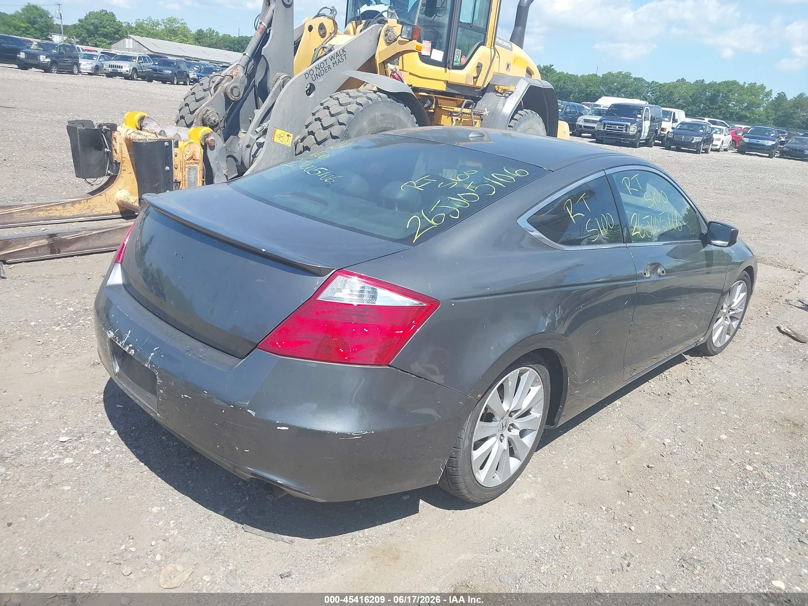 2008 Honda Accord 2.4 Ex-l Gray vin: 1HGCS12848A020629