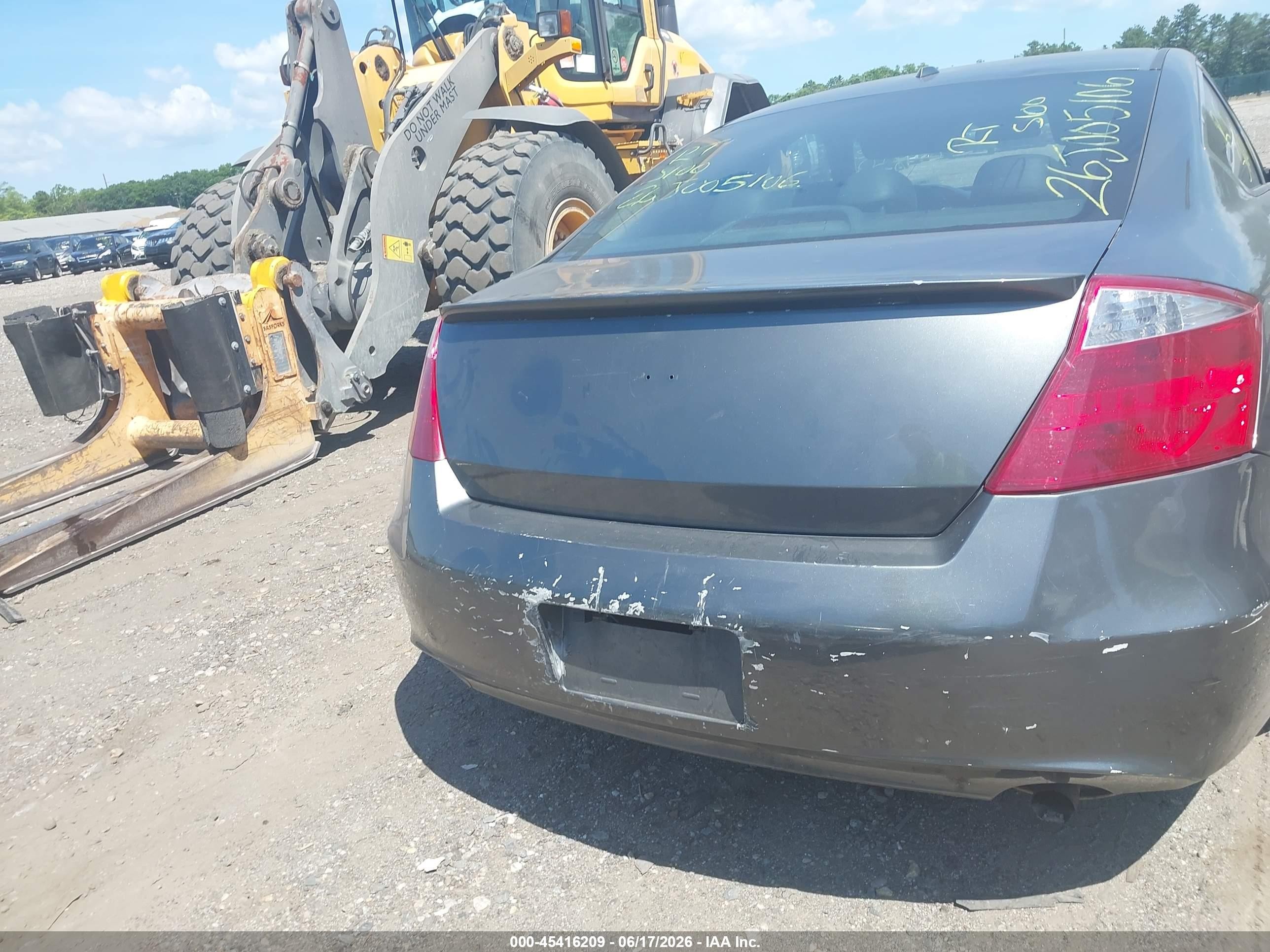 2008 Honda Accord 2.4 Ex-l Gray vin: 1HGCS12848A020629