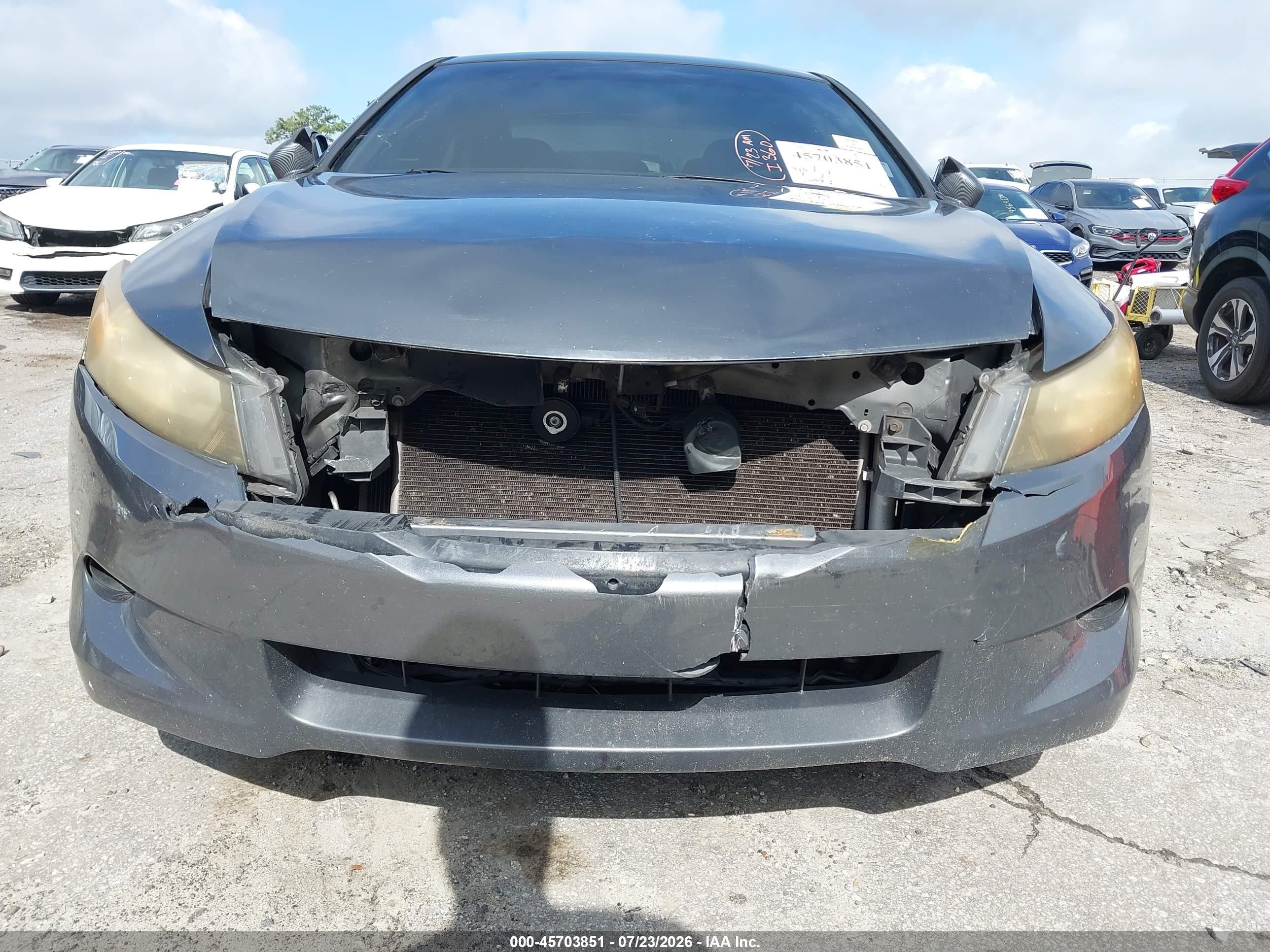2009 Honda Accord 2.4 Ex-l Gray vin: 1HGCS12849A025816