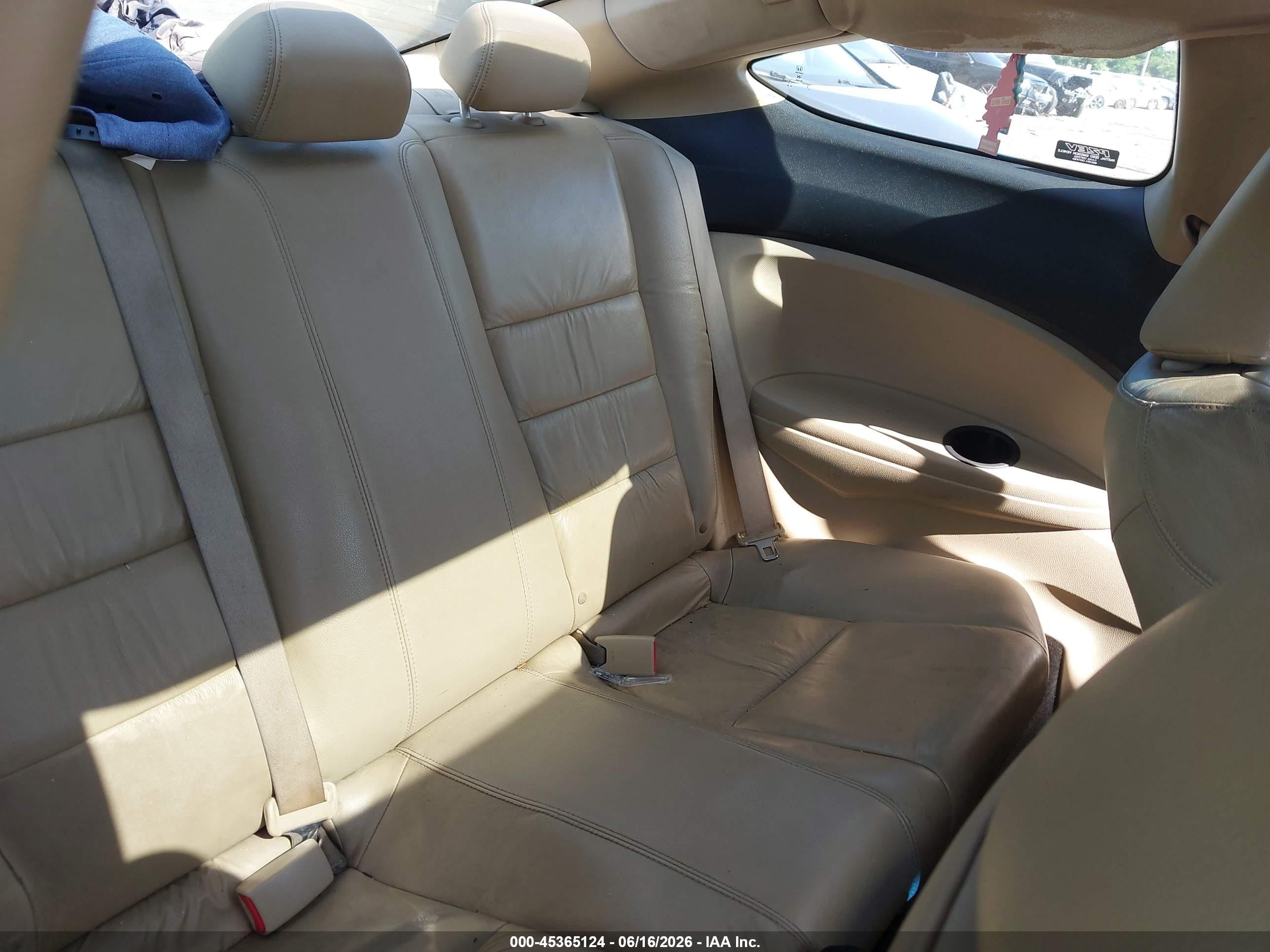 2008 Honda Accord 2.4 Ex-l White vin: 1HGCS12858A018209