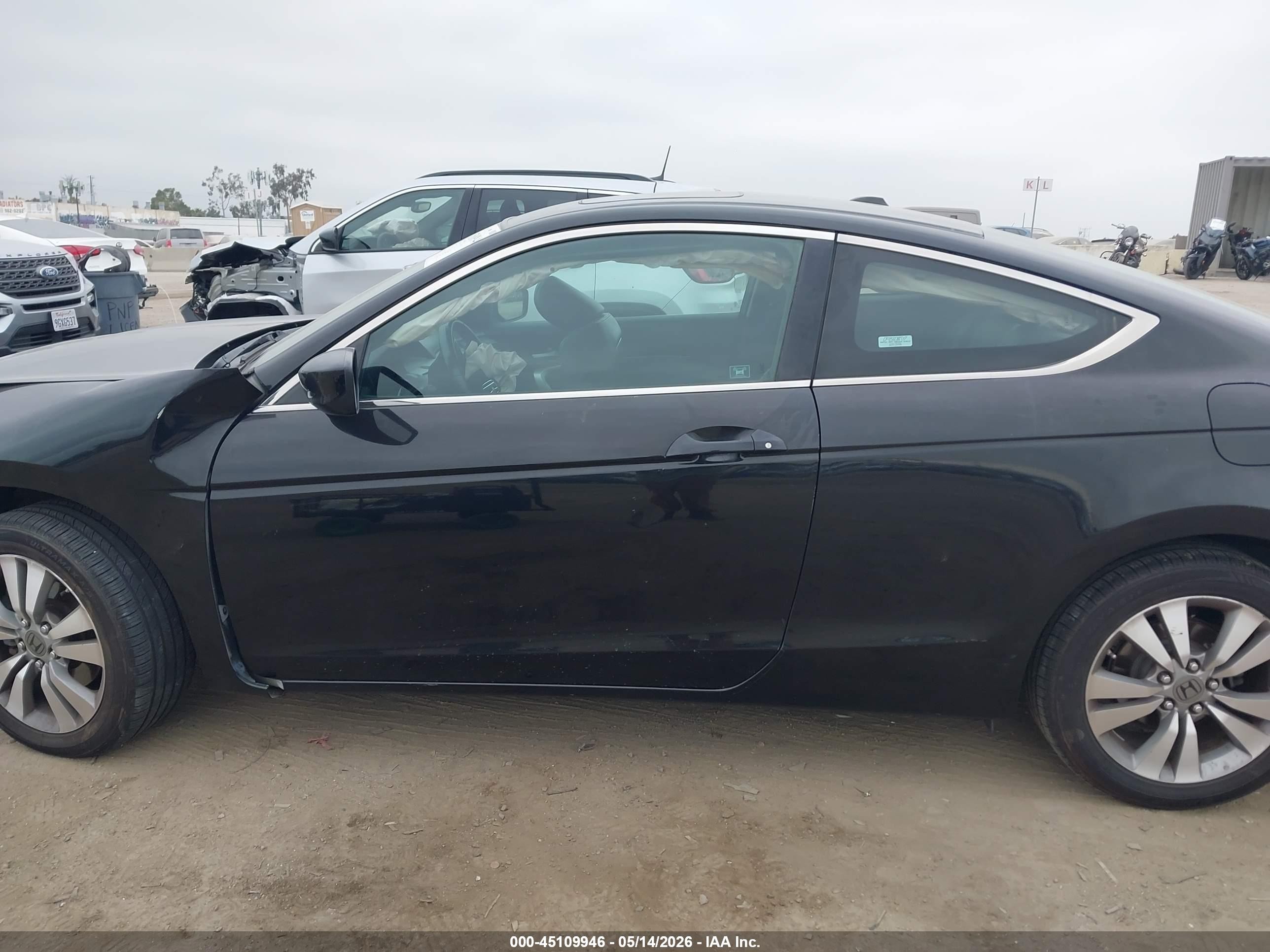 2009 Honda Accord 2.4 Ex-l Черный vin: 1HGCS12859A004067