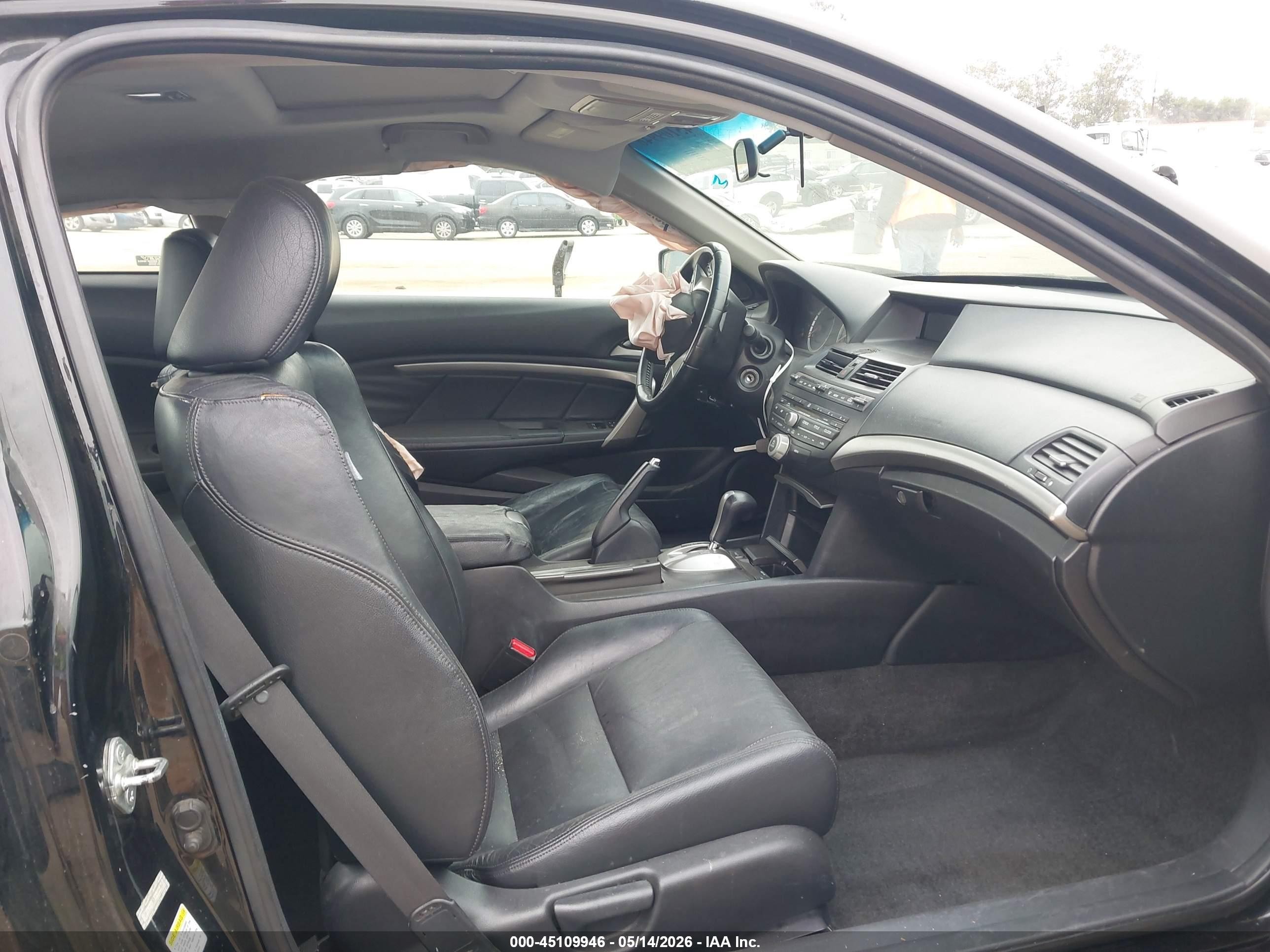 2009 Honda Accord 2.4 Ex-l Черный vin: 1HGCS12859A004067