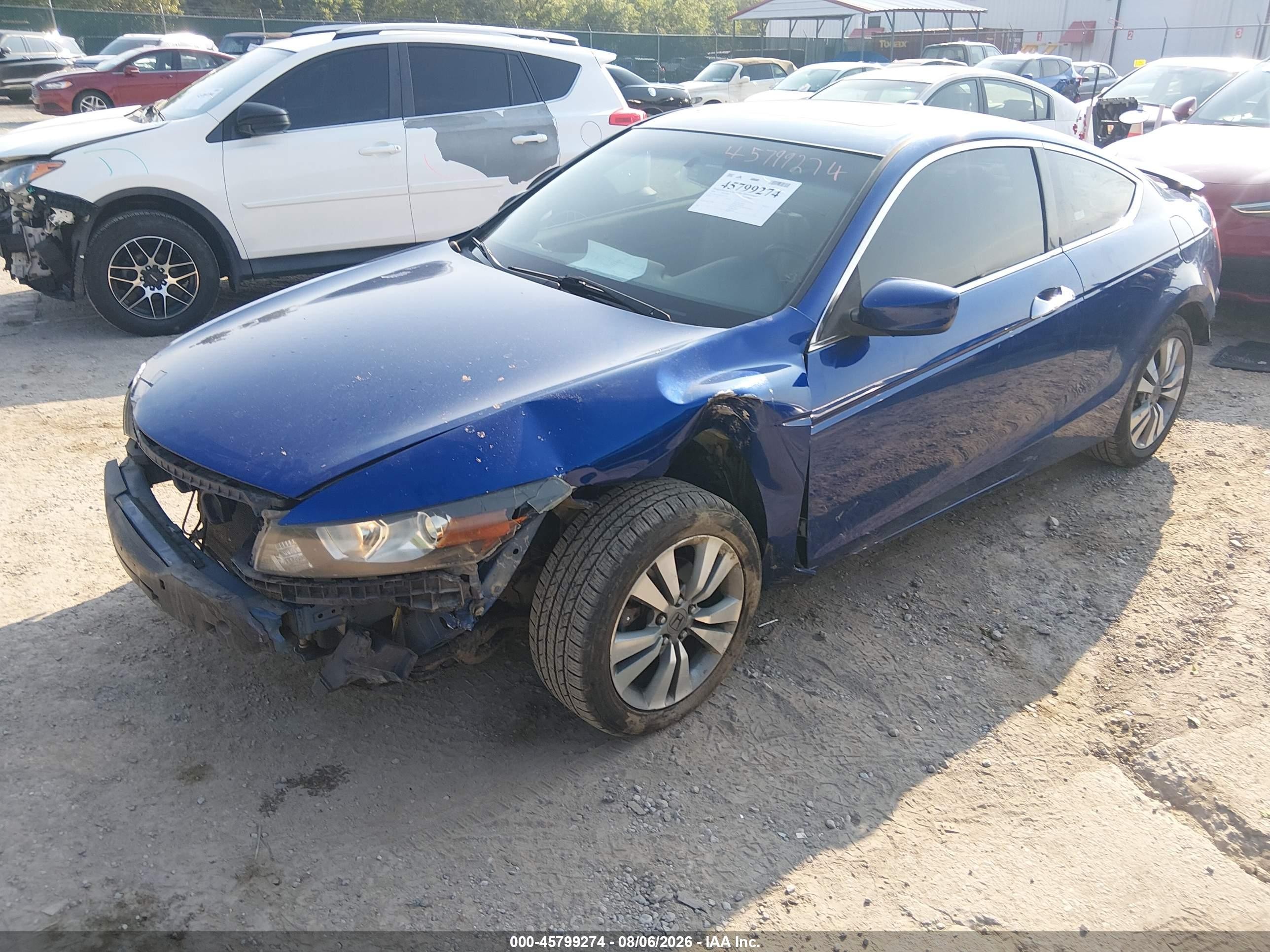 2009 Honda Accord 2.4 Ex-l Синий vin: 1HGCS12859A011360