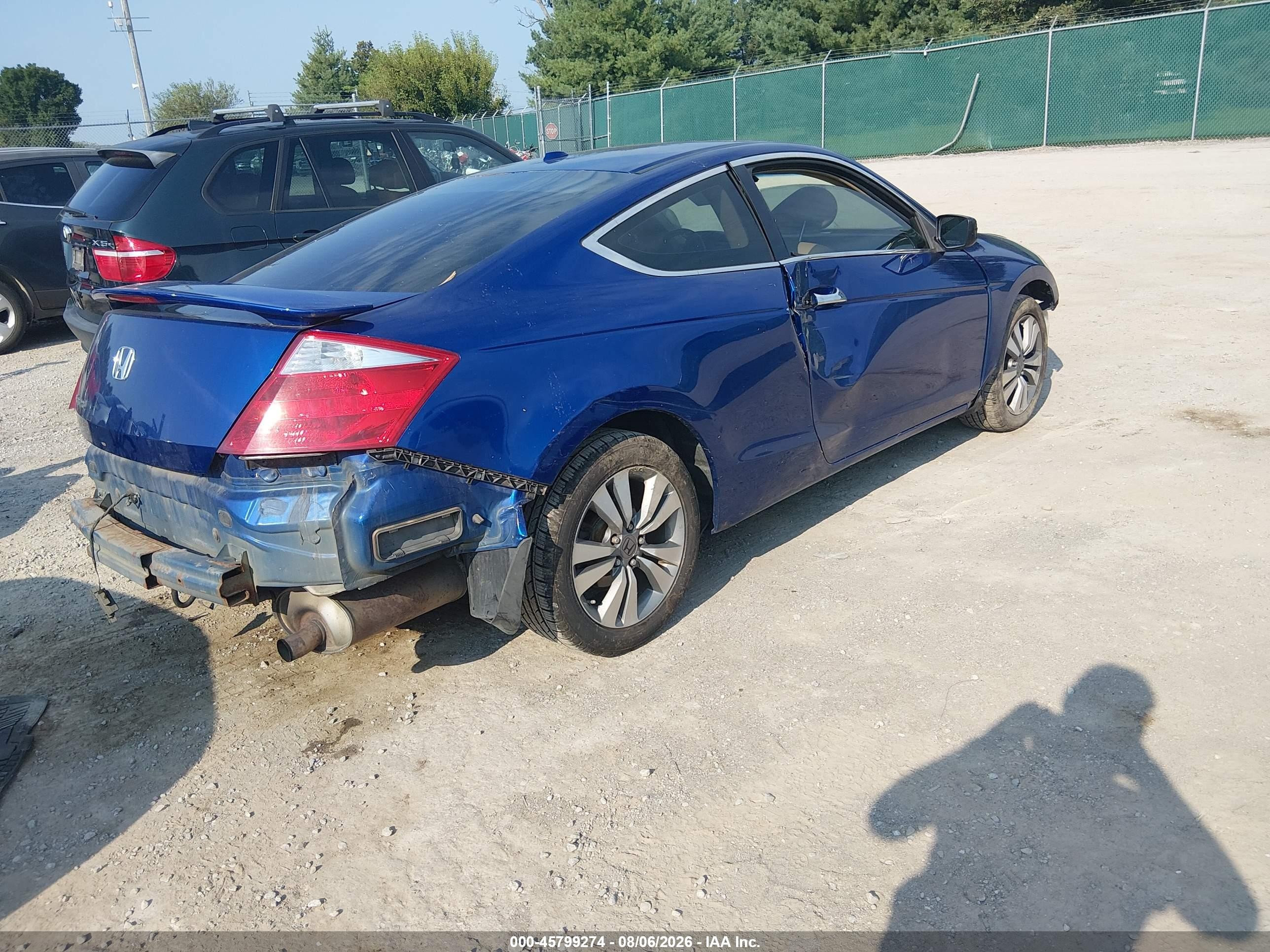 2009 Honda Accord 2.4 Ex-l Синий vin: 1HGCS12859A011360