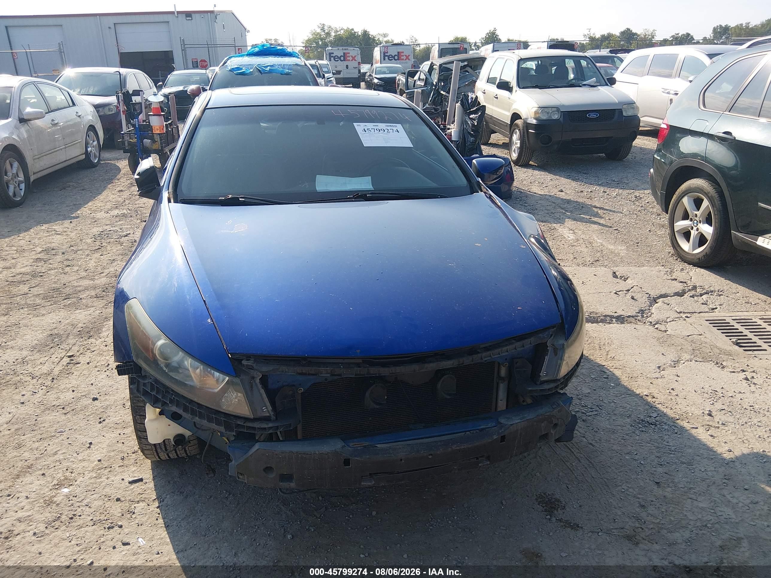 2009 Honda Accord 2.4 Ex-l Синий vin: 1HGCS12859A011360