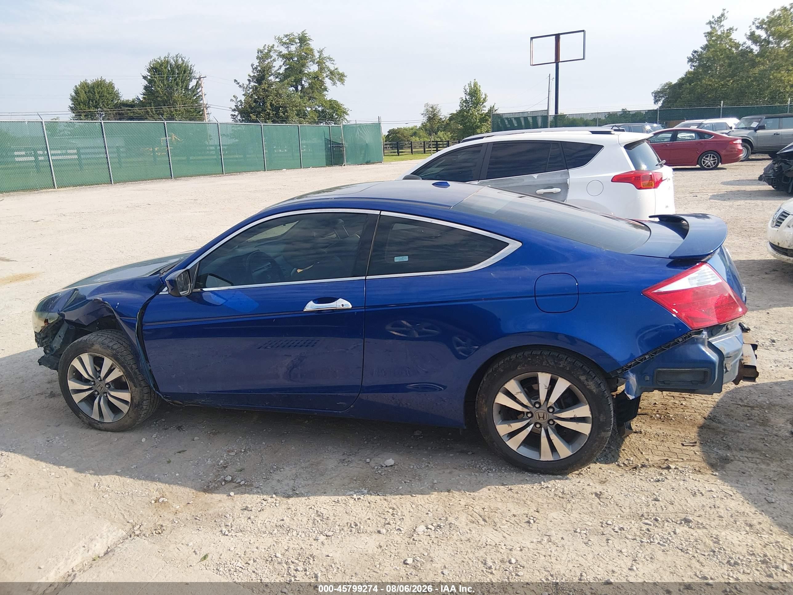 2009 Honda Accord 2.4 Ex-l Синий vin: 1HGCS12859A011360