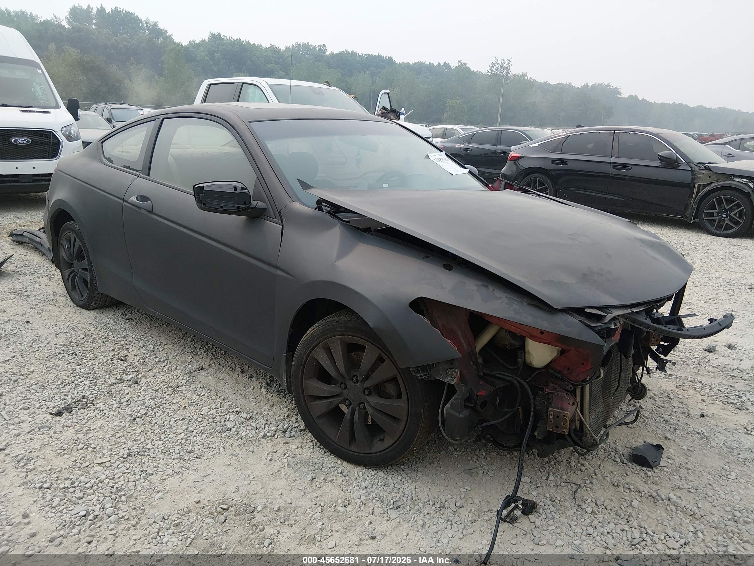 2008 Honda Accord 2.4 Ex-l Black vin: 1HGCS12868A027114