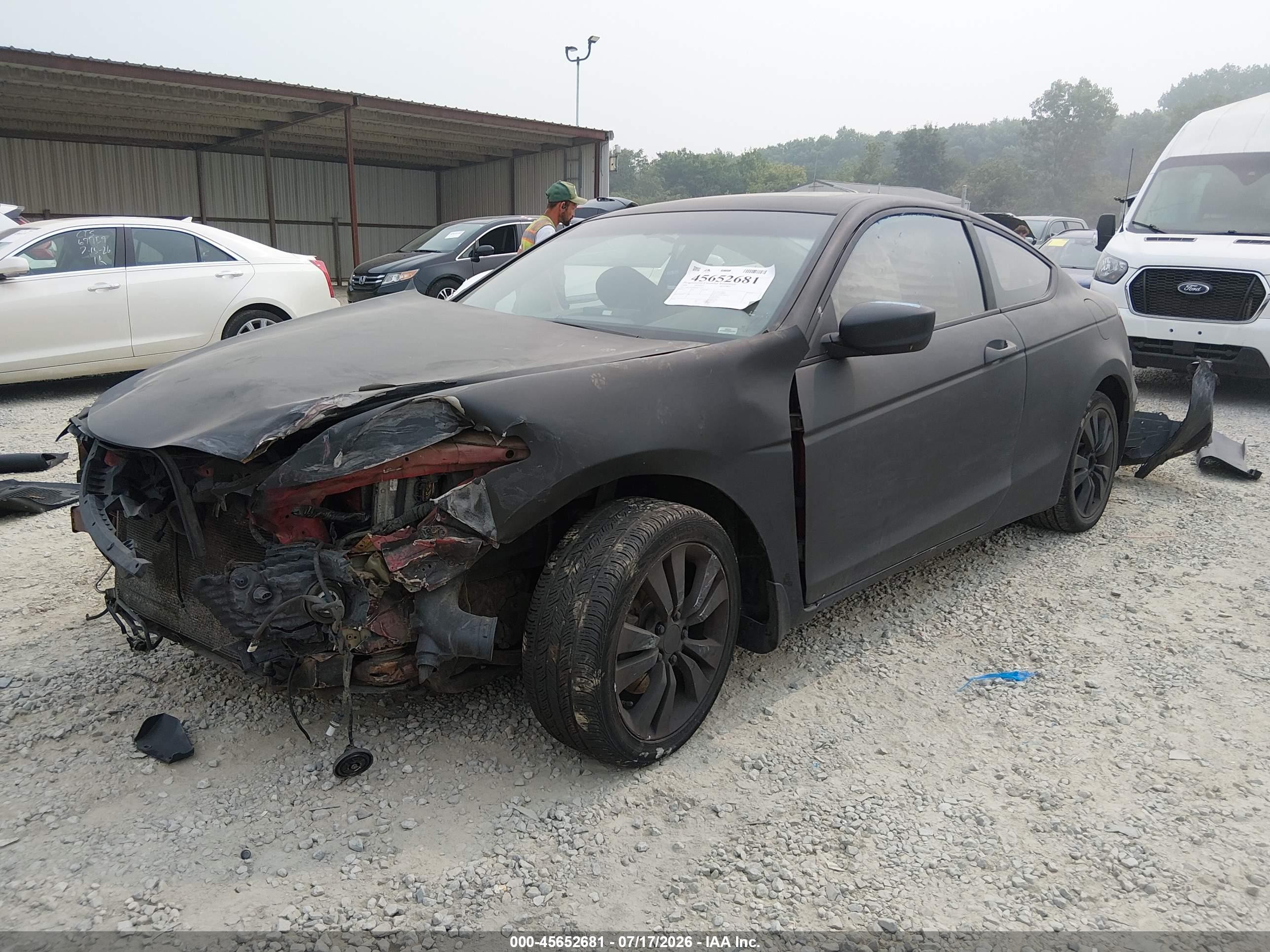 2008 Honda Accord 2.4 Ex-l Black vin: 1HGCS12868A027114