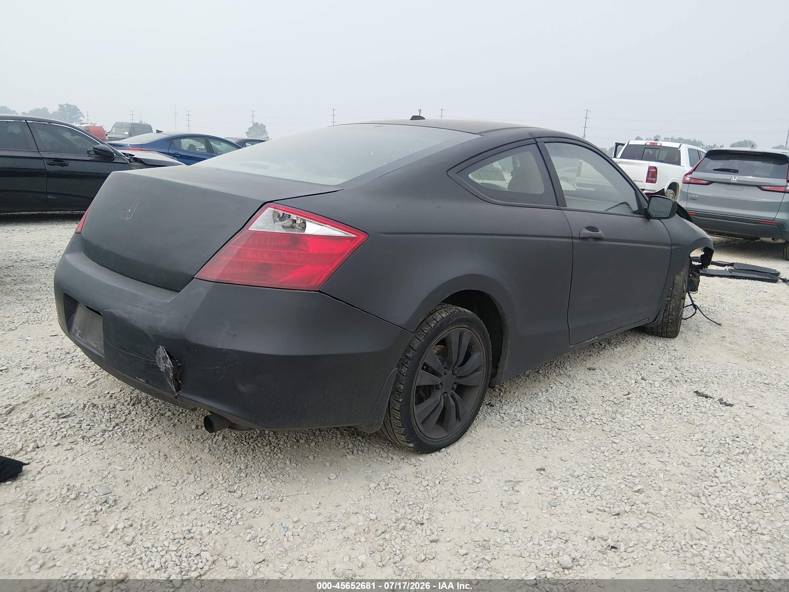 2008 Honda Accord 2.4 Ex-l Black vin: 1HGCS12868A027114