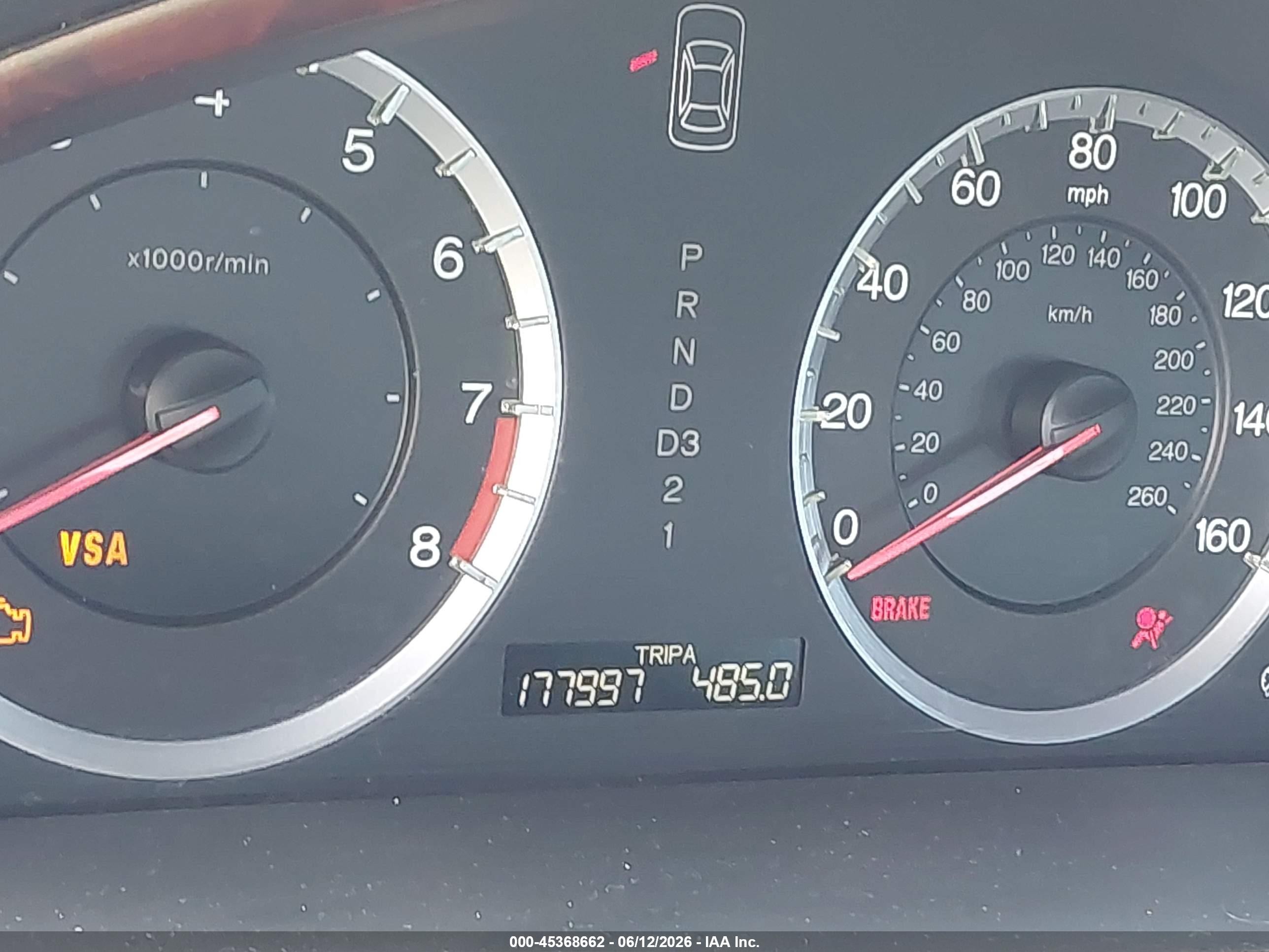 2009 Honda Accord 2.4 Ex-l Red vin: 1HGCS12869A009388
