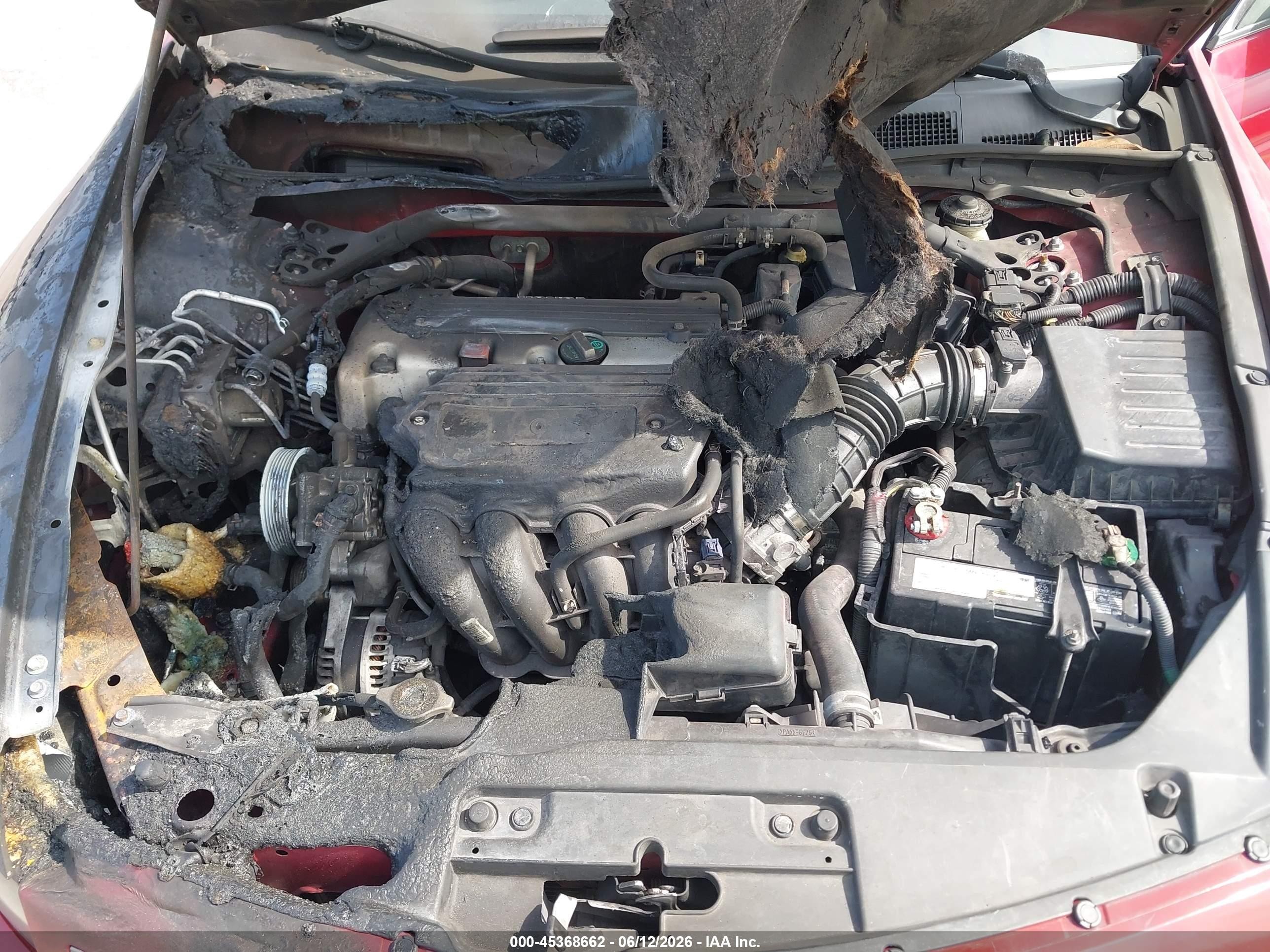 2009 Honda Accord 2.4 Ex-l Red vin: 1HGCS12869A009388