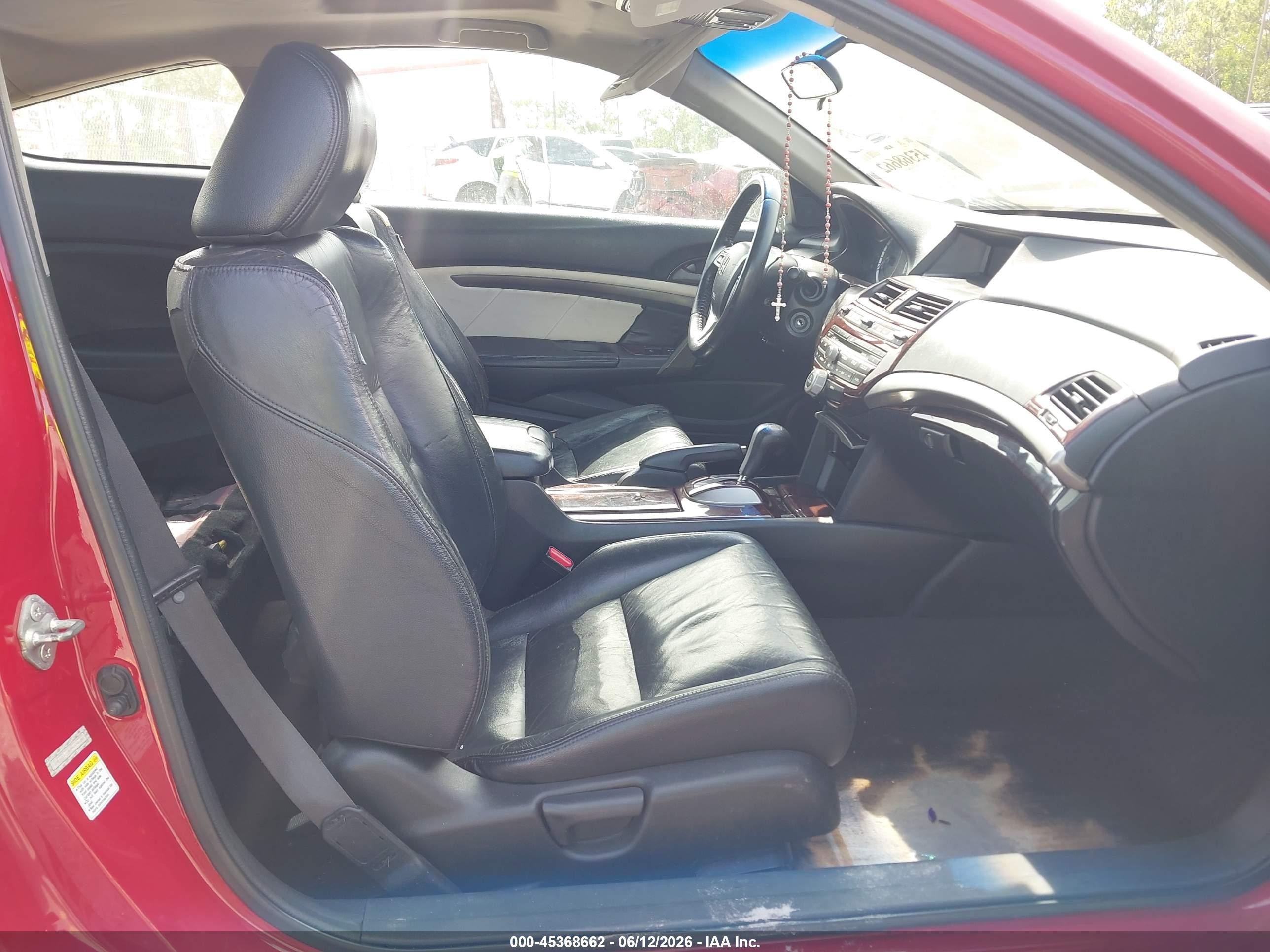2009 Honda Accord 2.4 Ex-l Red vin: 1HGCS12869A009388
