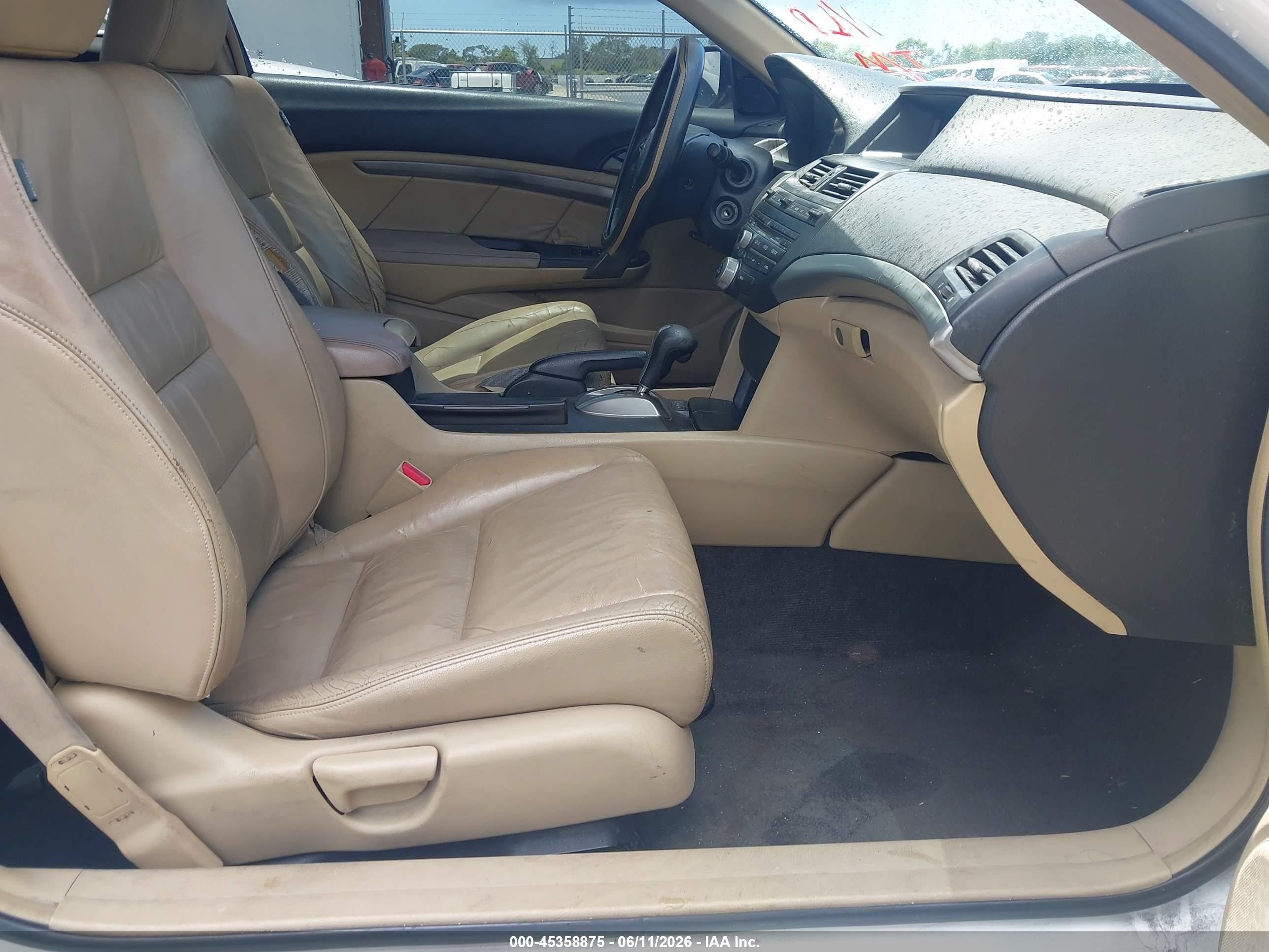 2008 Honda Accord 2.4 Ex-l White vin: 1HGCS12878A000410