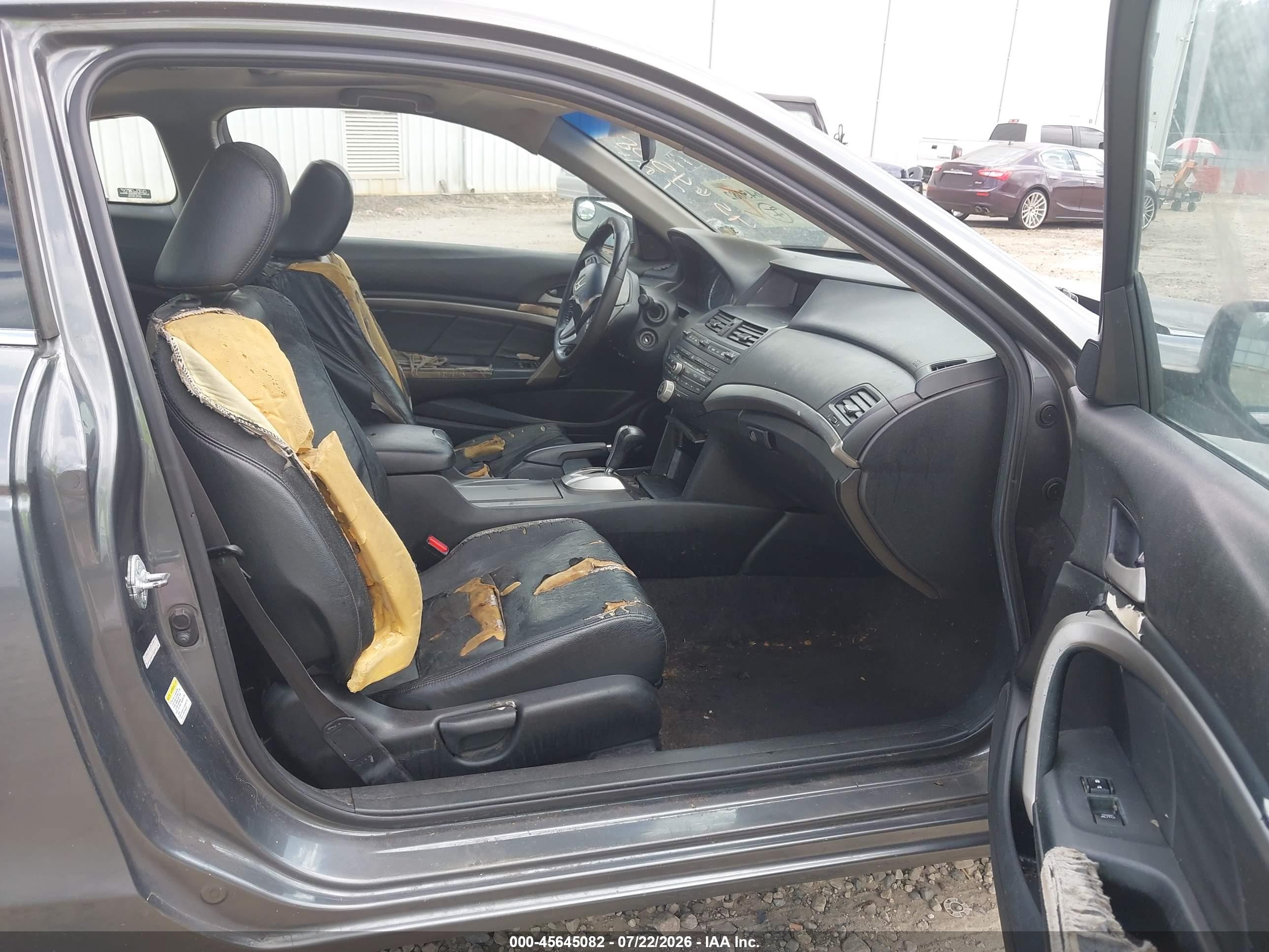 2008 Honda Accord 2.4 Ex-l Gray vin: 1HGCS12878A018728