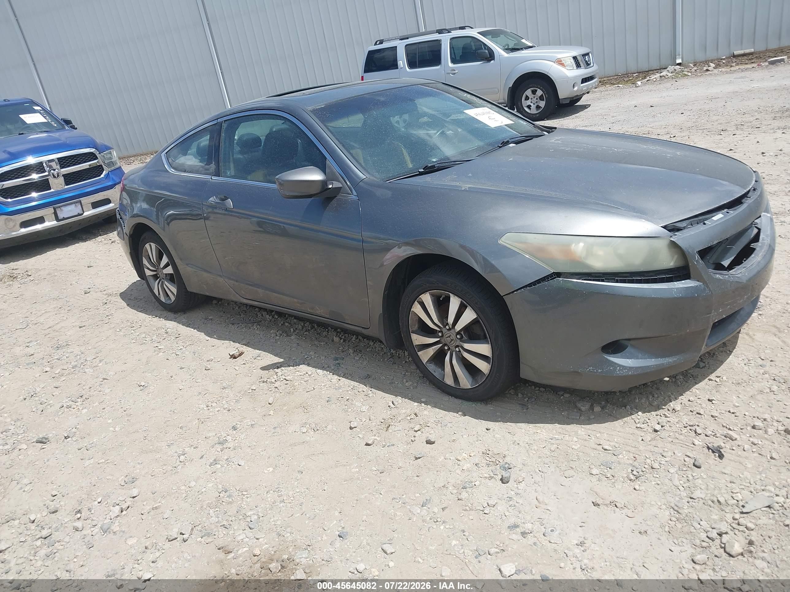 2008 Honda Accord 2.4 Ex-l Gray vin: 1HGCS12878A018728