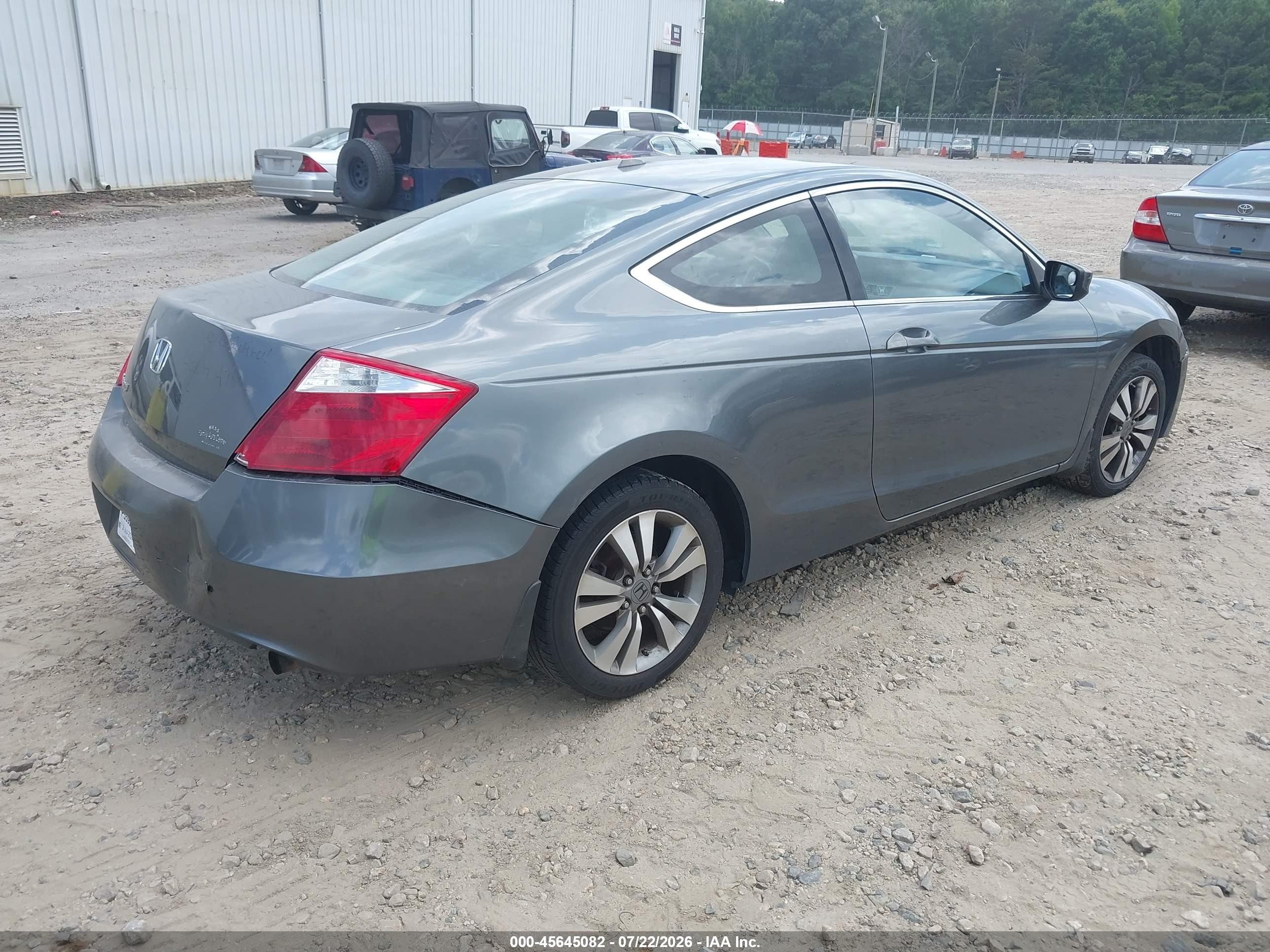 2008 Honda Accord 2.4 Ex-l Gray vin: 1HGCS12878A018728