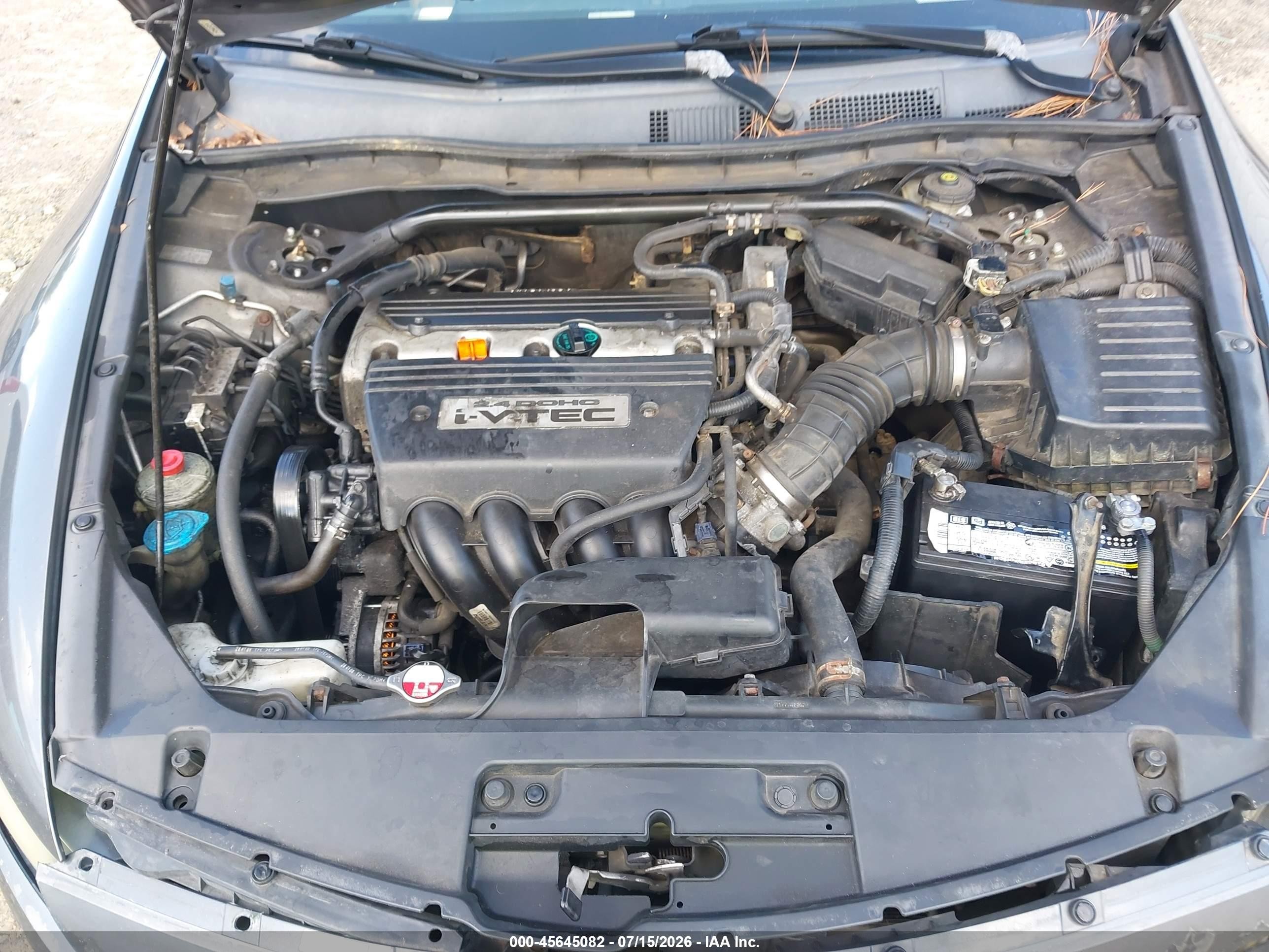 2008 Honda Accord 2.4 Ex-l Gray vin: 1HGCS12878A018728