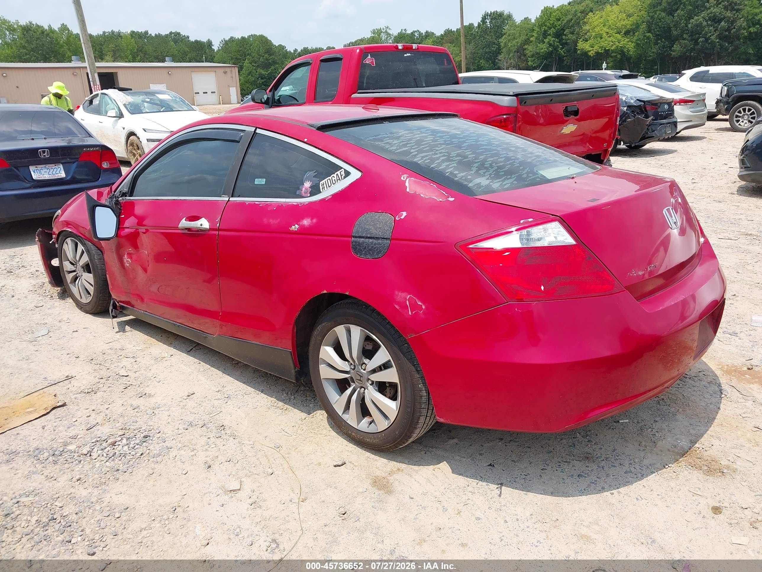 2009 Honda Accord 2.4 Ex-l Red vin: 1HGCS12879A007682