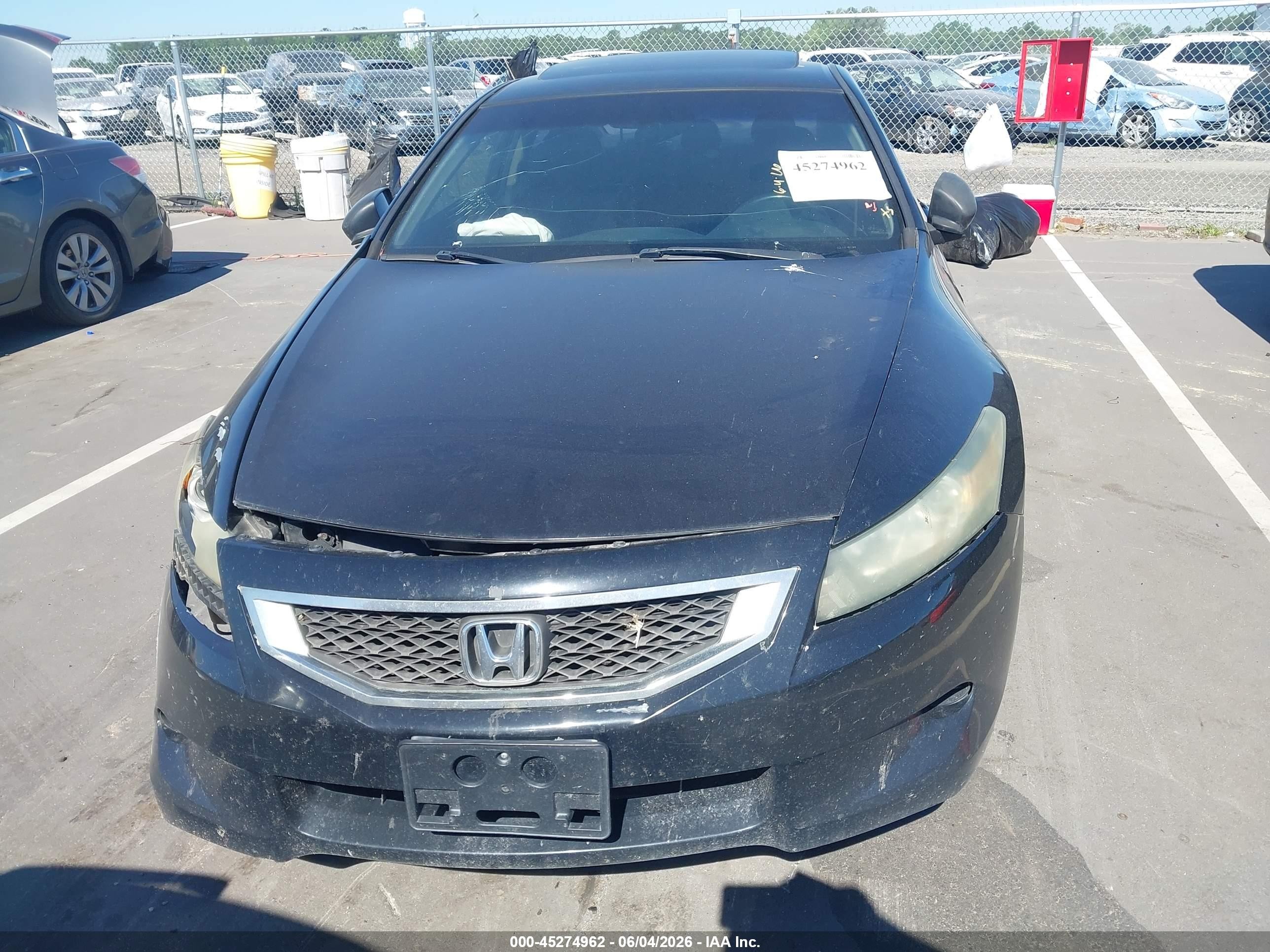 2009 Honda Accord 2.4 Ex-l Black vin: 1HGCS12879A014034