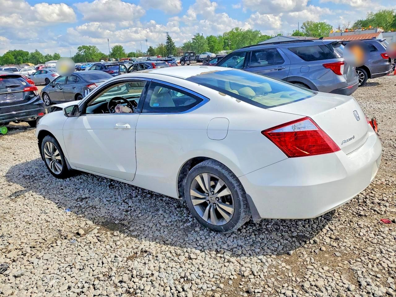2009 Honda Accord Exl White vin: 1HGCS12879A017533