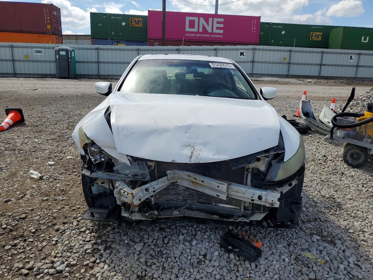 2009 Honda Accord Exl White vin: 1HGCS12879A017533