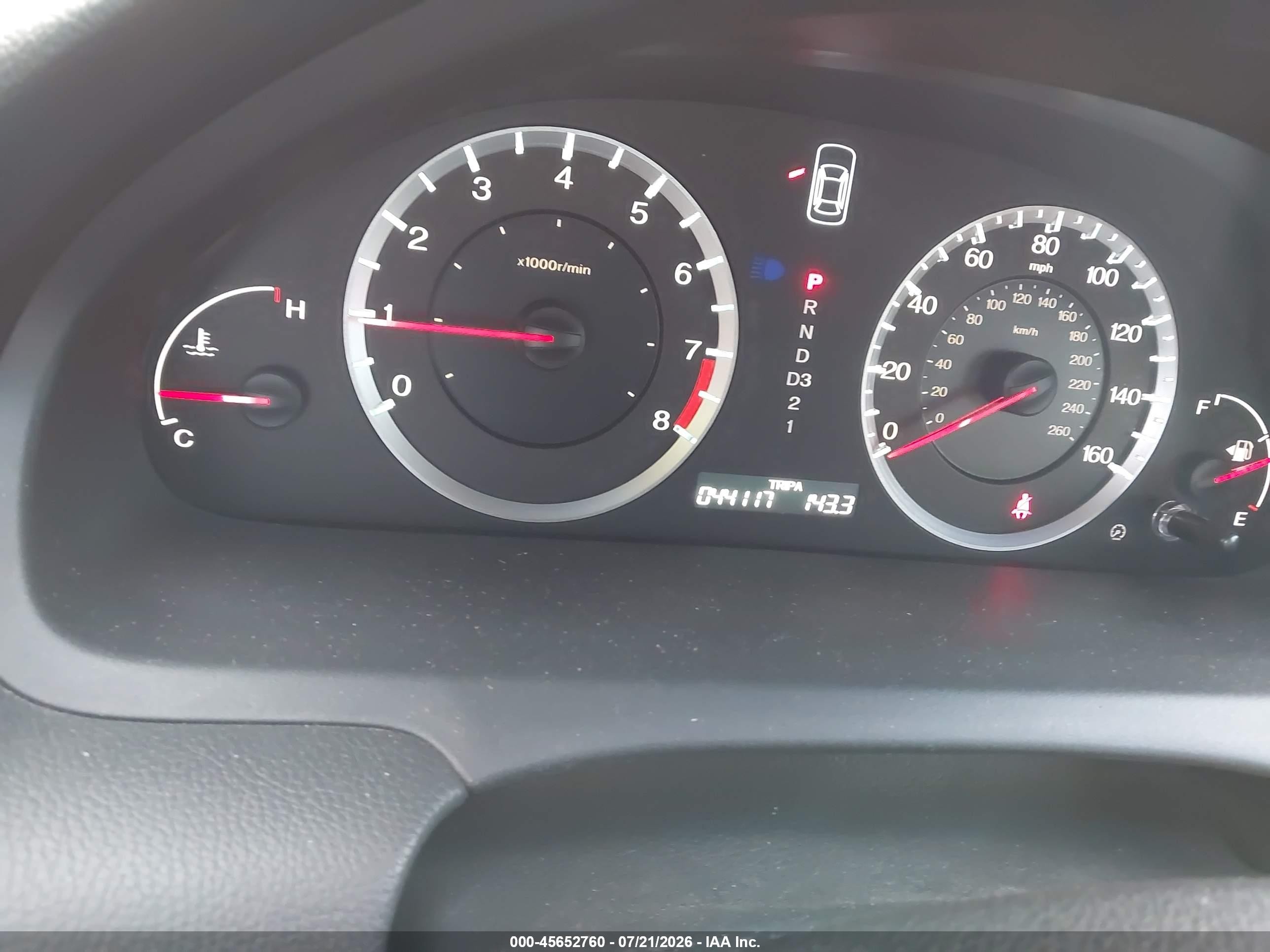 2009 Honda Accord 2.4 Ex-l White vin: 1HGCS12879A023266