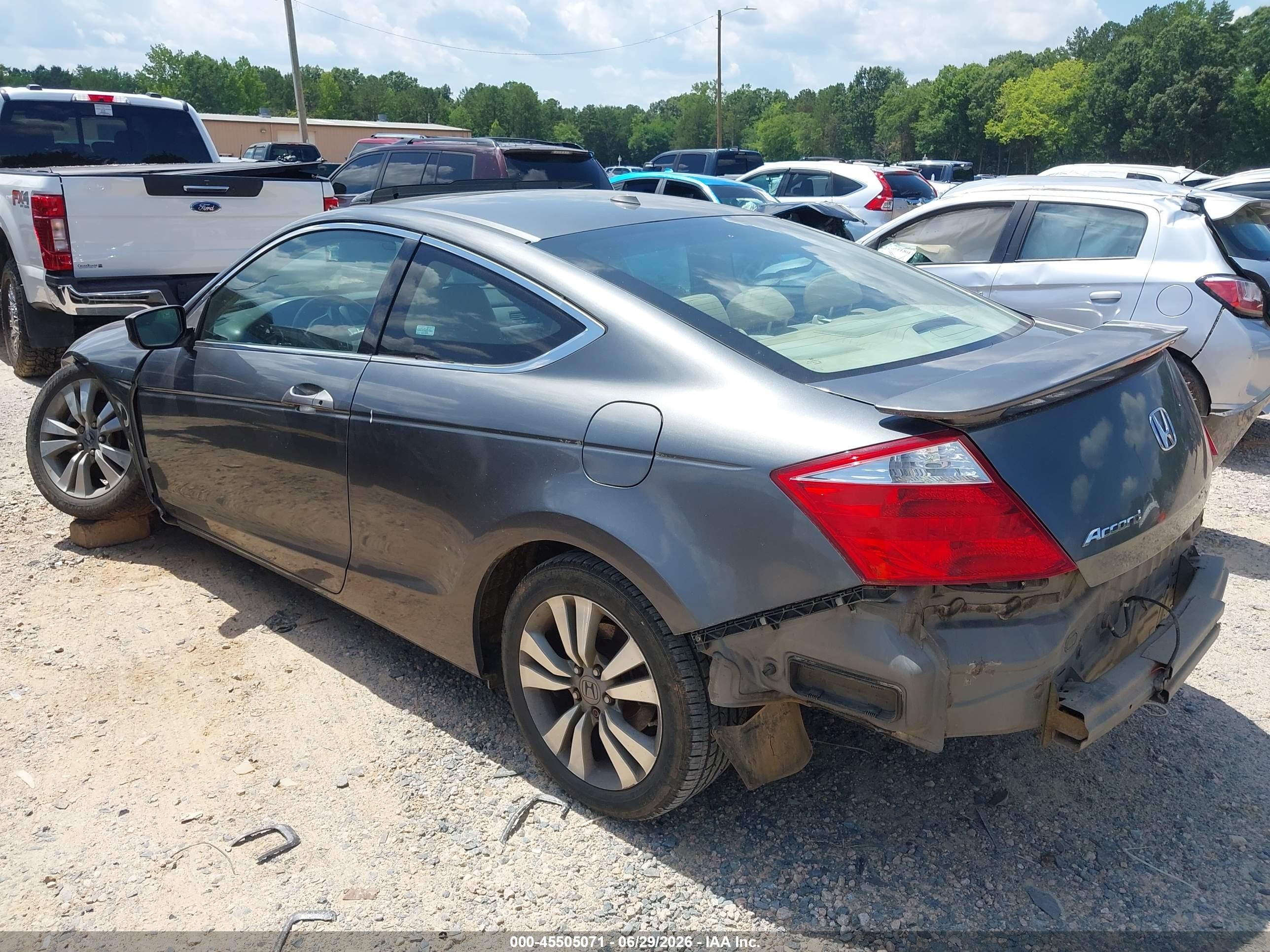 2008 Honda Accord 2.4 Ex-l Gray vin: 1HGCS12888A000710