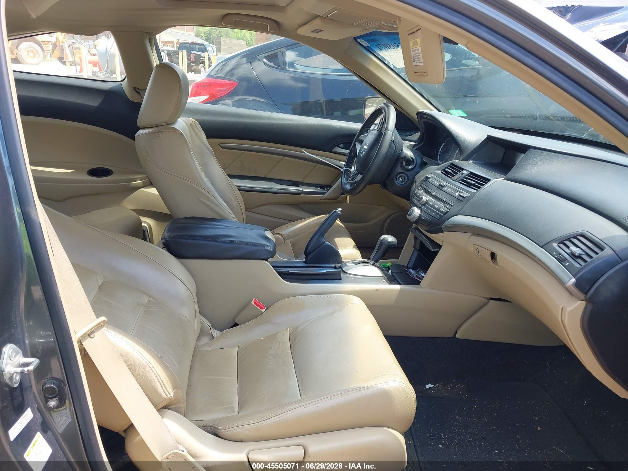 2008 Honda Accord 2.4 Ex-l Gray vin: 1HGCS12888A000710