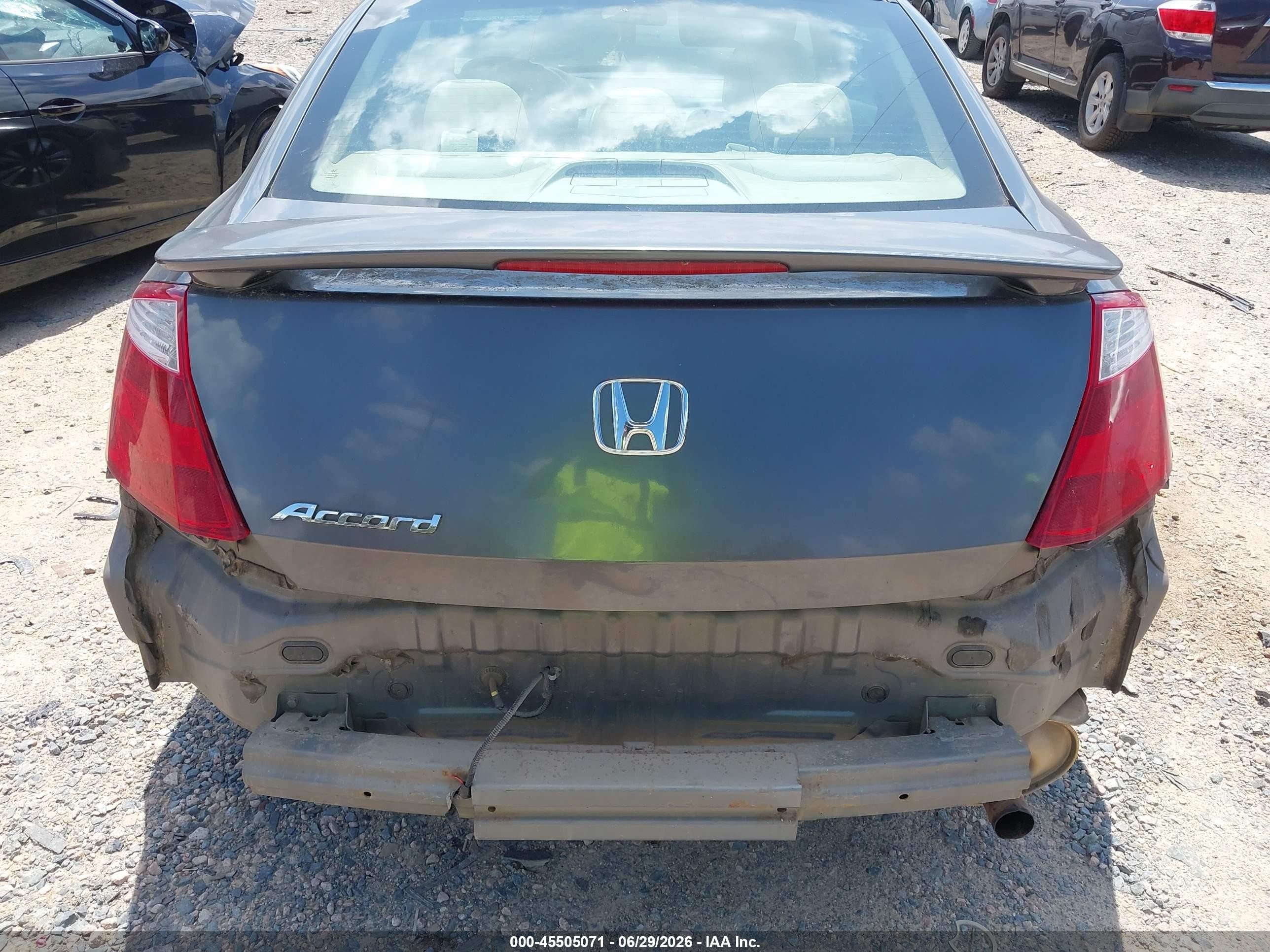 2008 Honda Accord 2.4 Ex-l Gray vin: 1HGCS12888A000710