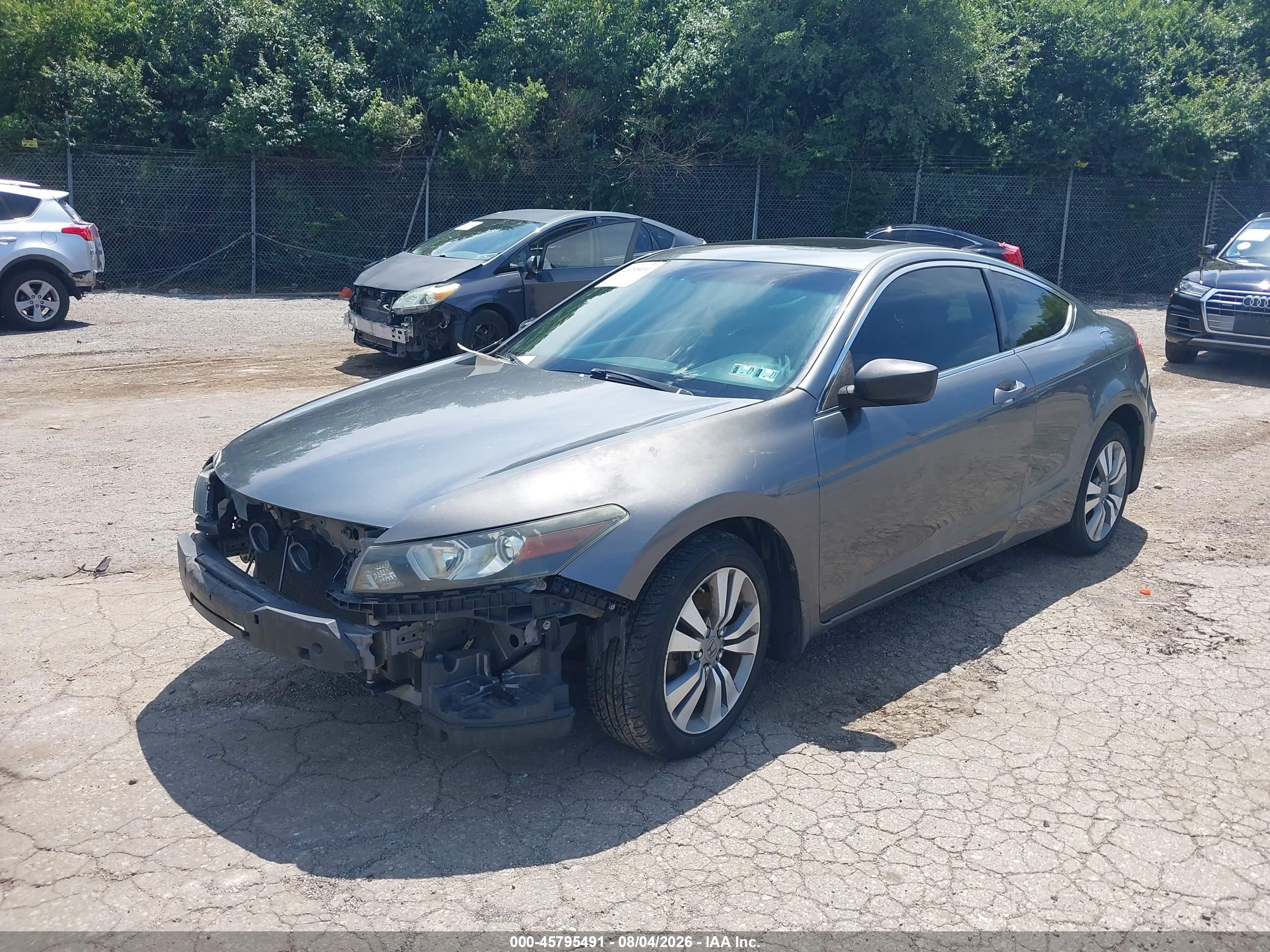 2008 Honda Accord 2.4 Ex-l Gray vin: 1HGCS12888A022948