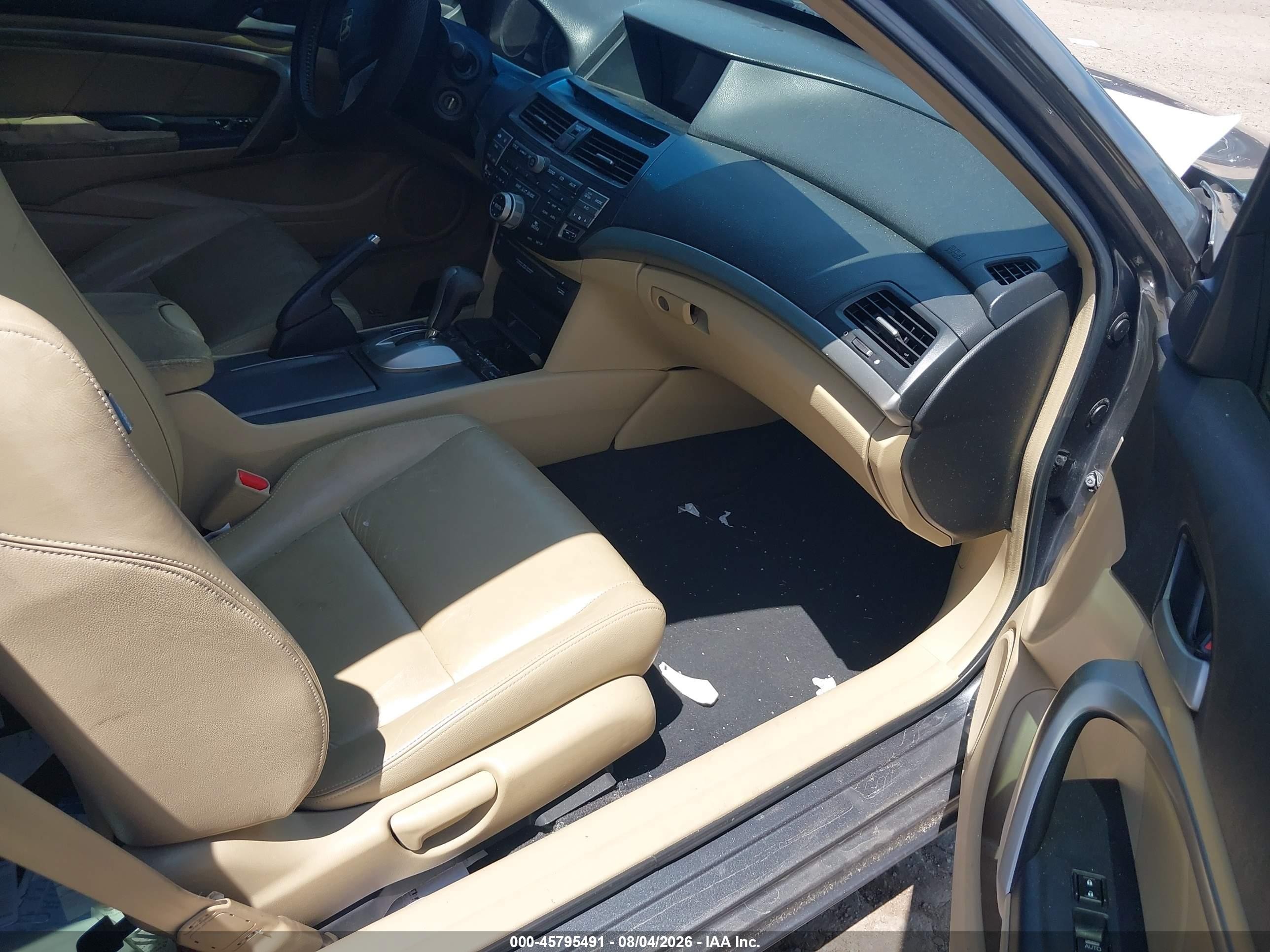2008 Honda Accord 2.4 Ex-l Gray vin: 1HGCS12888A022948
