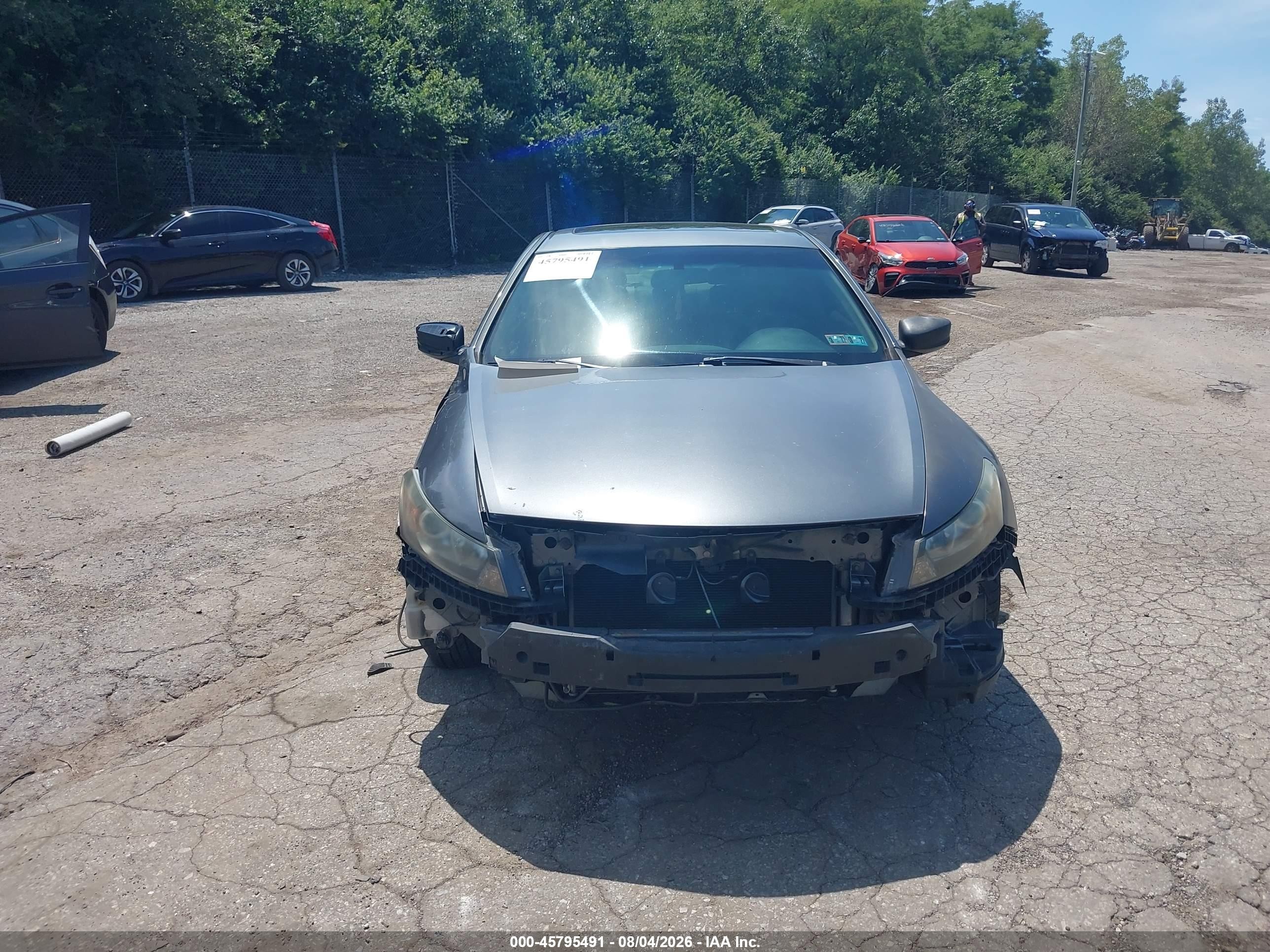 2008 Honda Accord 2.4 Ex-l Gray vin: 1HGCS12888A022948