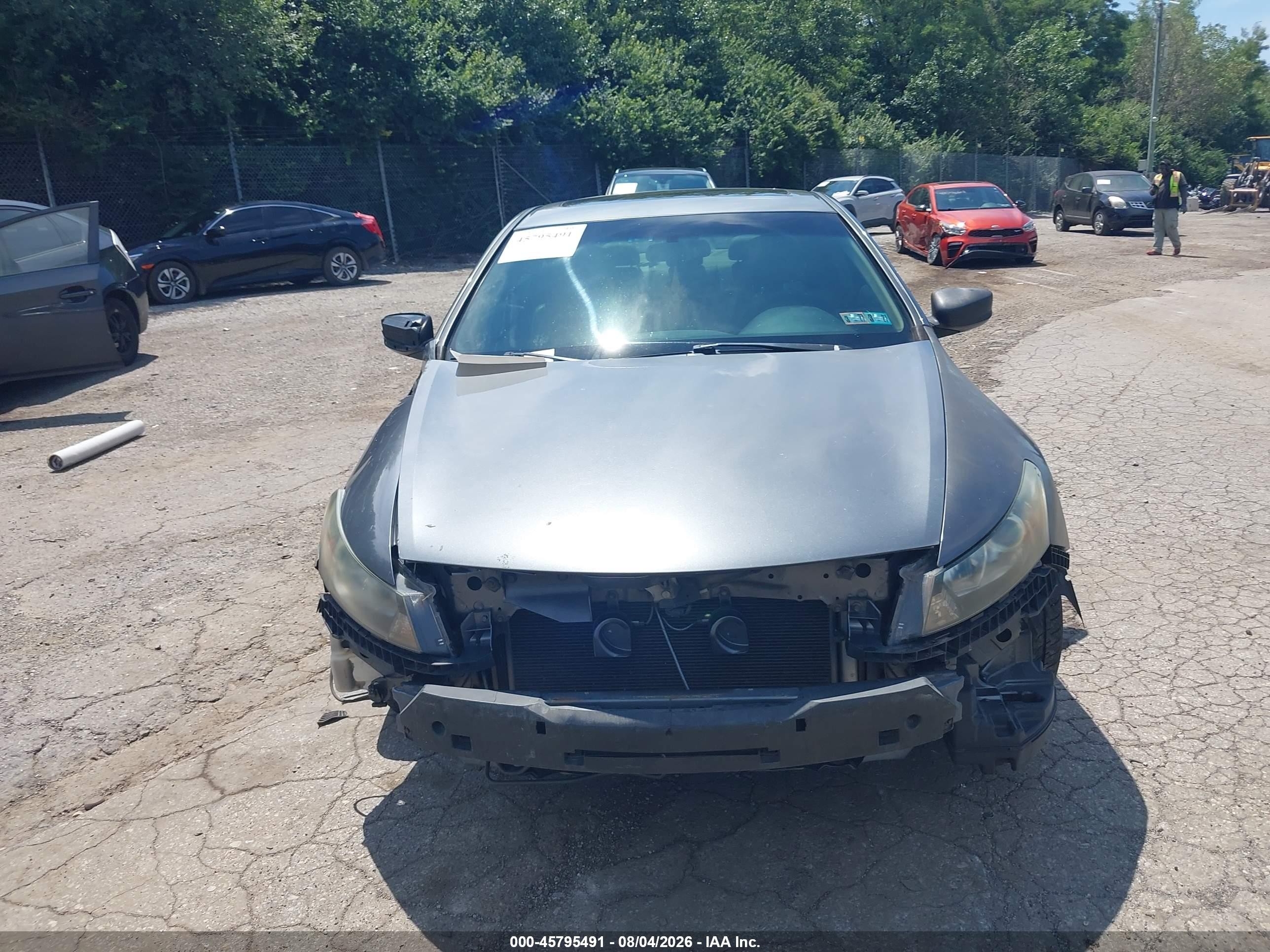 2008 Honda Accord 2.4 Ex-l Gray vin: 1HGCS12888A022948