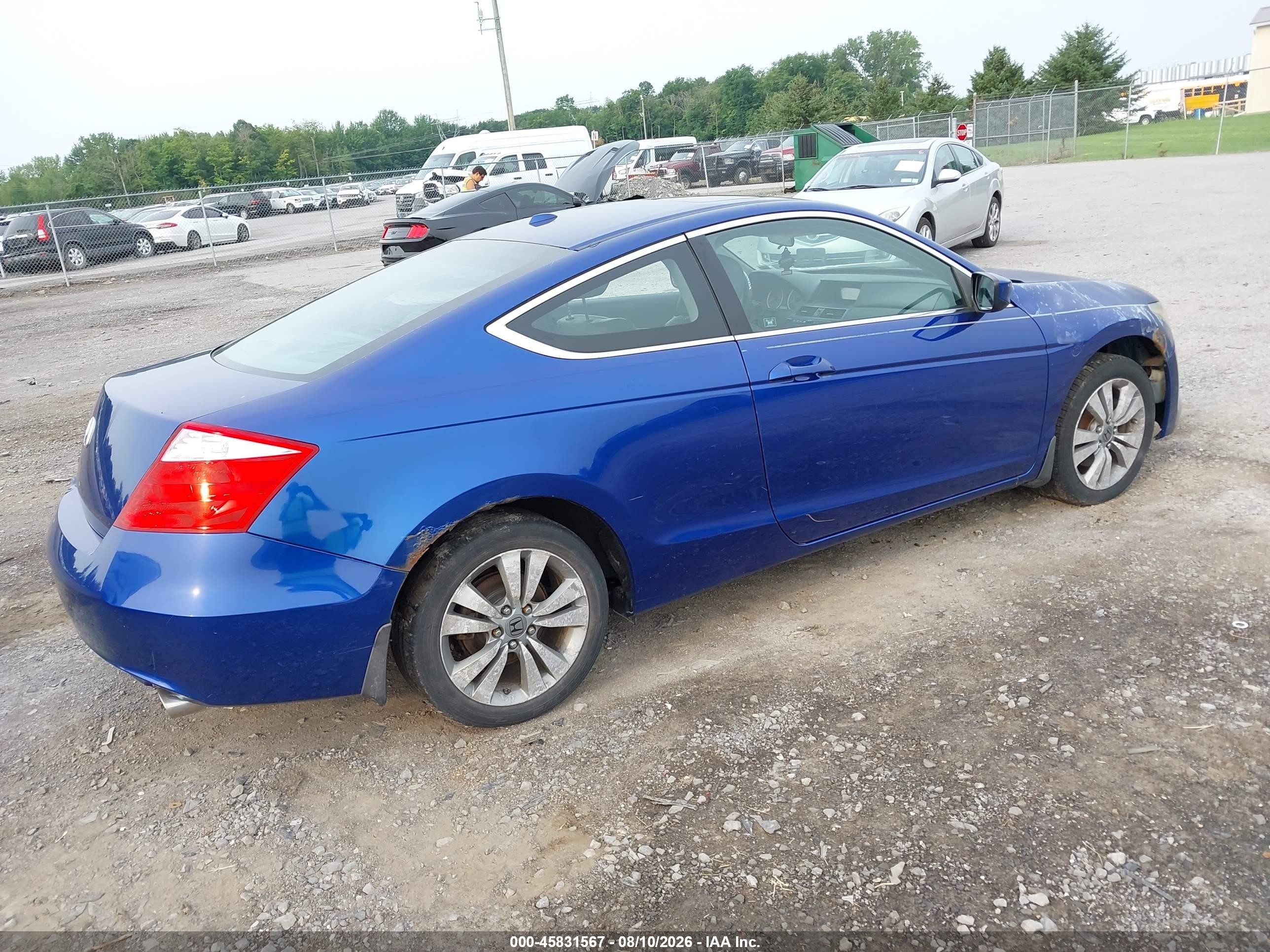 2009 Honda Accord 2.4 Ex-l Blue vin: 1HGCS12889A006749